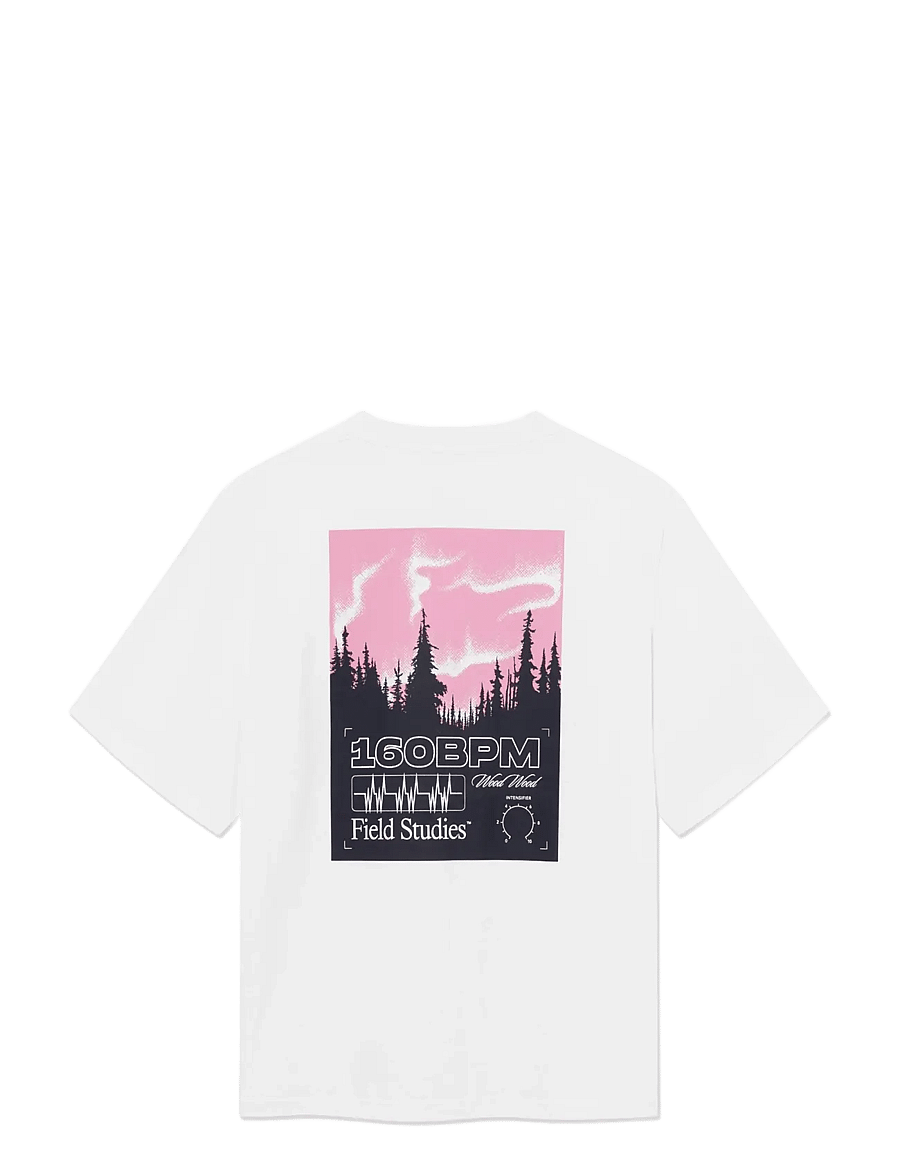 WOOD WOOD - WWGary 160BPM tee 25220 - kortærmede t-shirts - bright white - 2