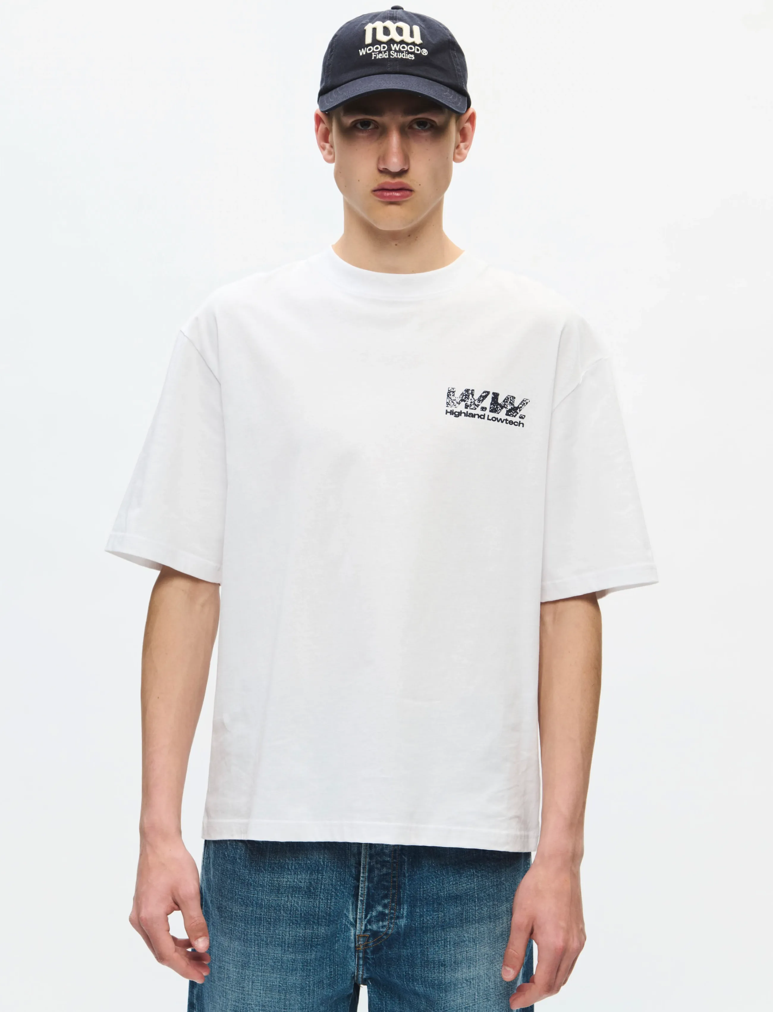 WOOD WOOD - WWGary 160BPM tee 25220 - kortærmede t-shirts - bright white - 3