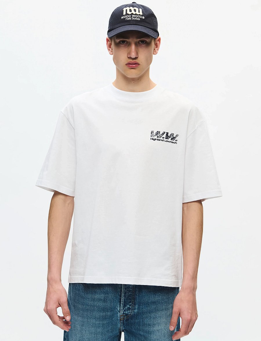 WOOD WOOD - WWGary 160BPM tee 25220 - kortærmede t-shirts - bright white - 3