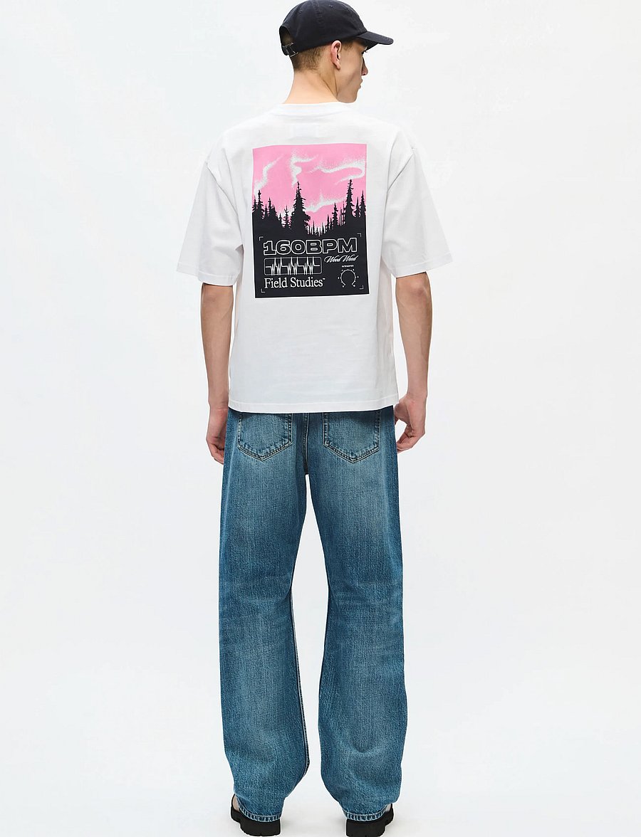 WOOD WOOD - WWGary 160BPM tee 25220 - kortærmede t-shirts - bright white - 4