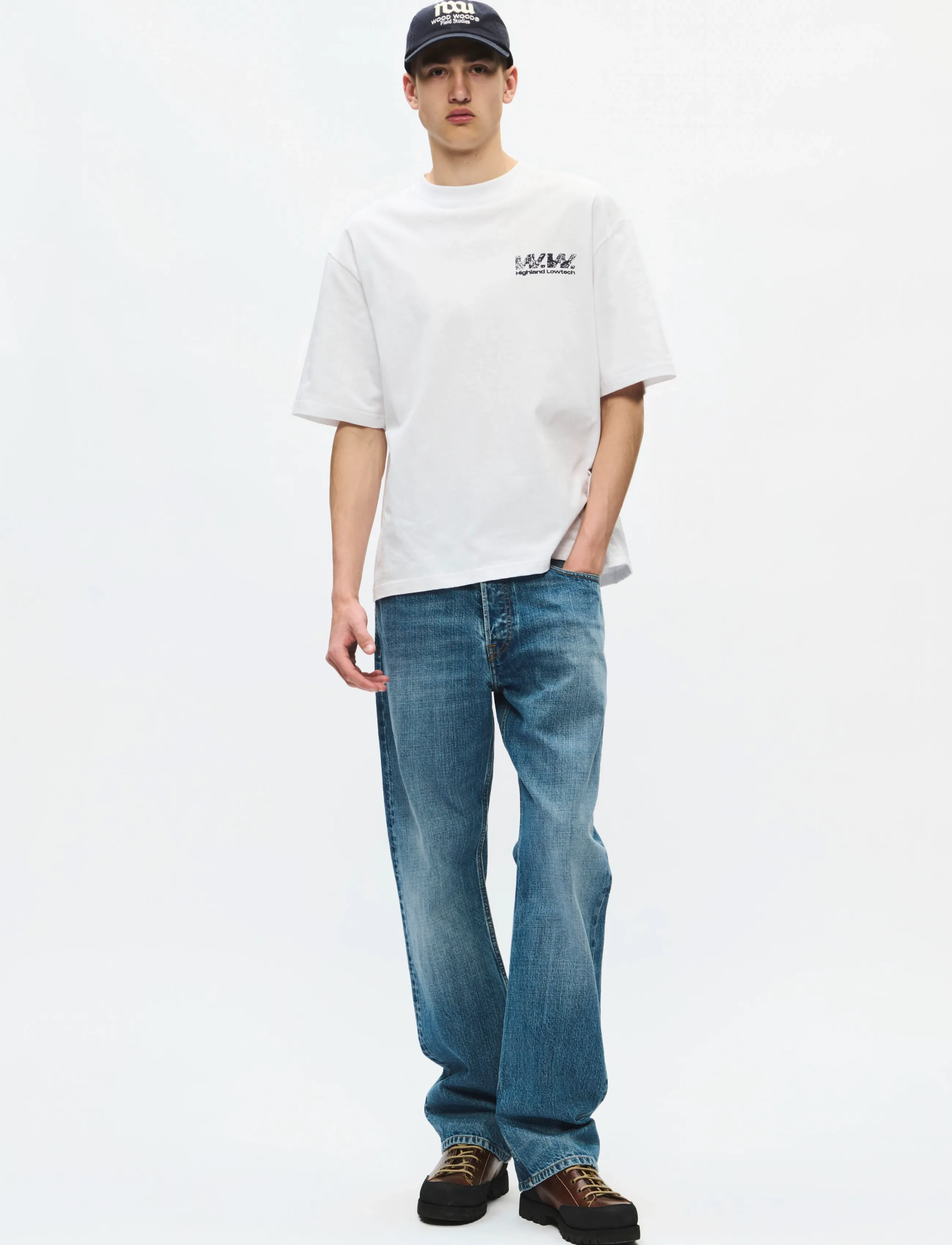 WOOD WOOD - WWGary 160BPM tee 25220 - kortærmede t-shirts - bright white - 5