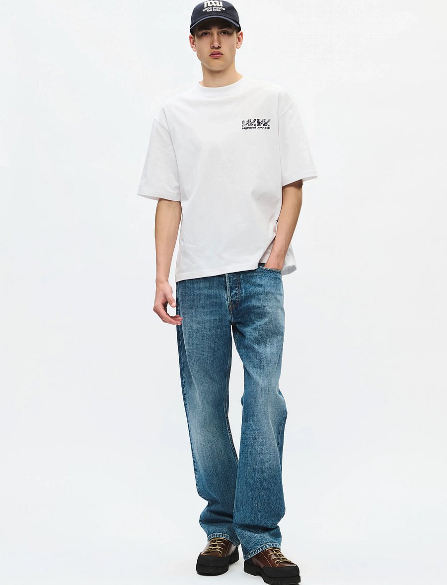 WOOD WOOD - WWGary 160BPM tee 25220 - kortærmede t-shirts - bright white - 5