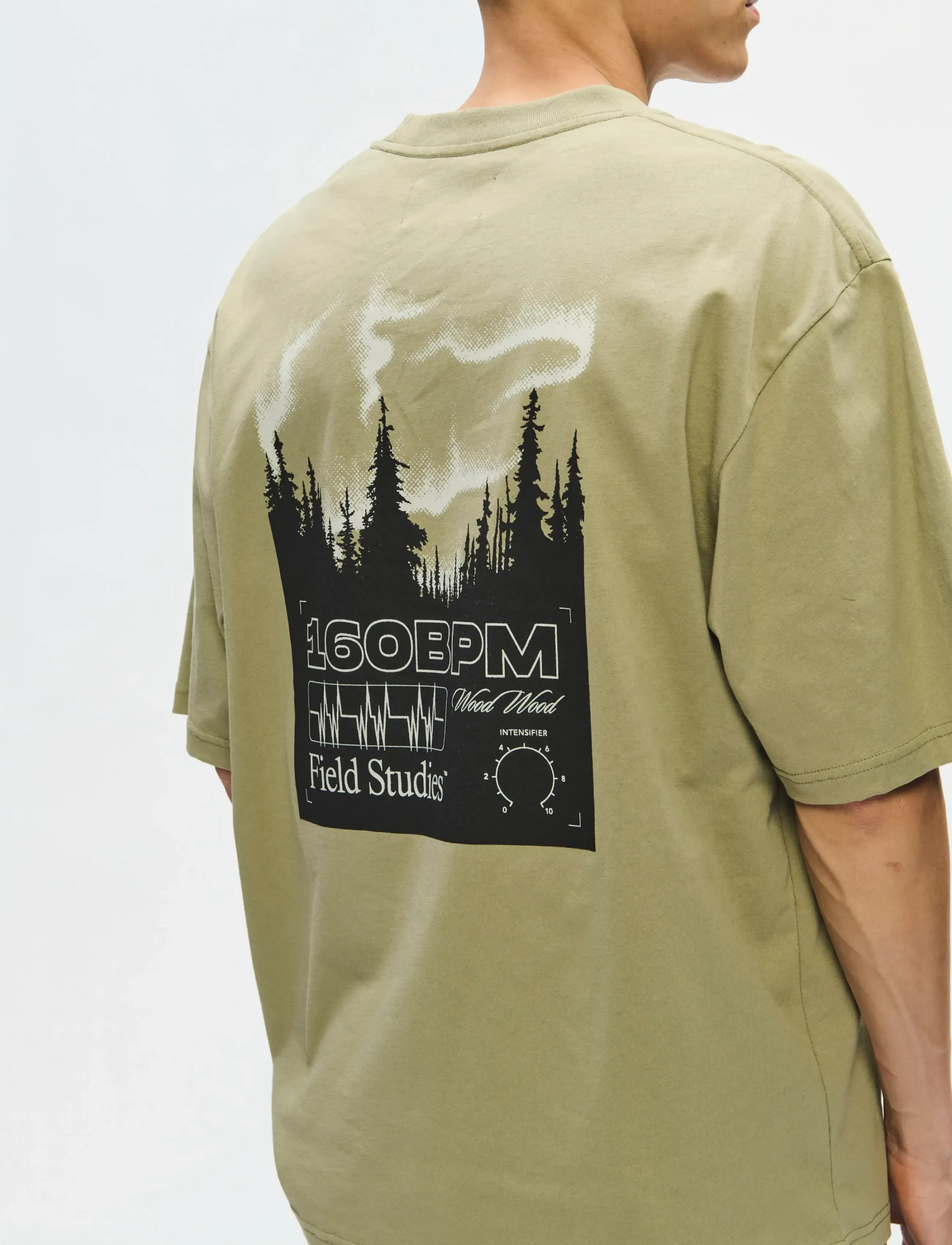 WOOD WOOD WWGary 160BPM tee 25220 - T-shirts - OVERLAND TREK / khaki/green