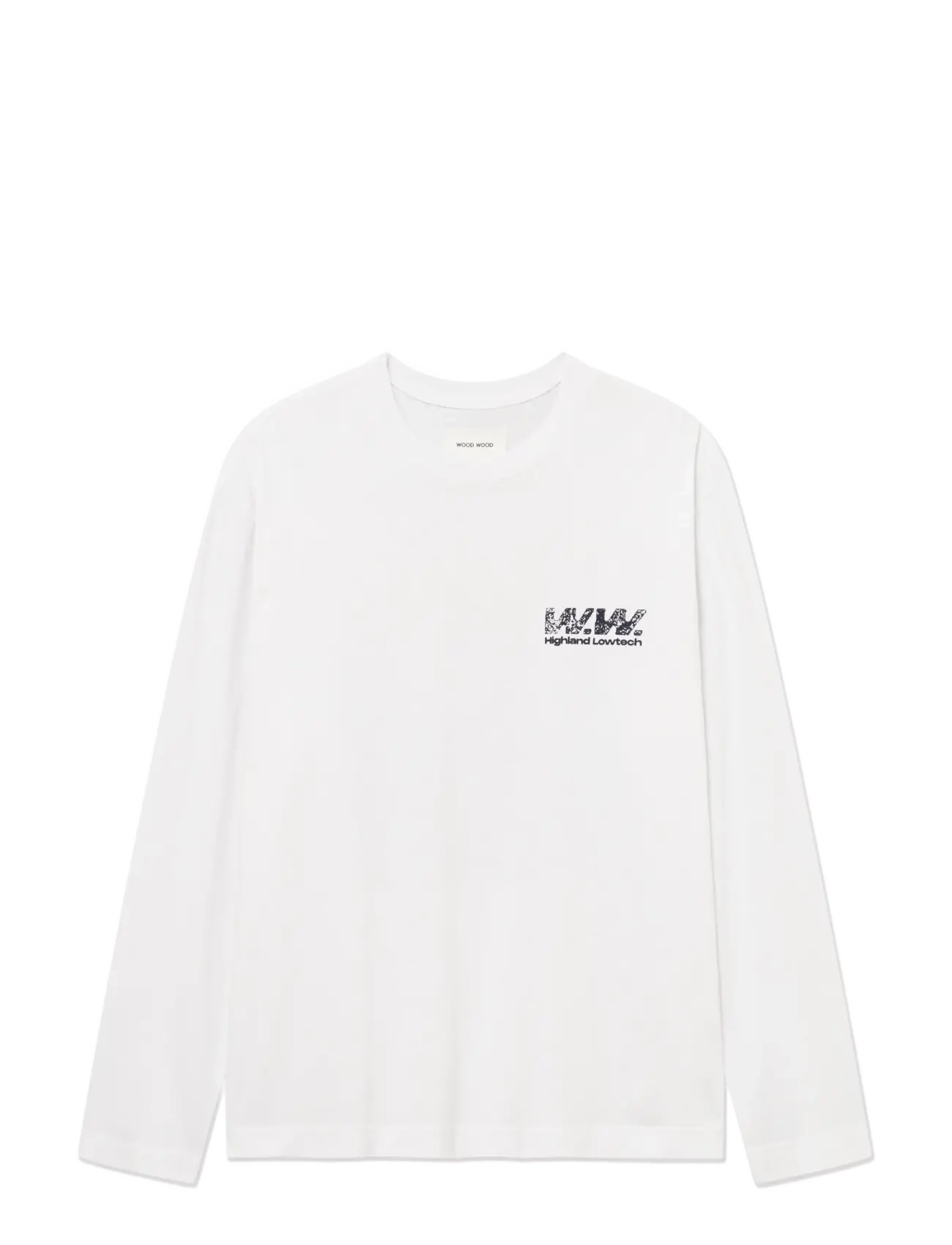 WOOD WOOD - WWRyan 160BPM LS tee 25220 - pikkade varrukatega t-särgid - bright white - 1
