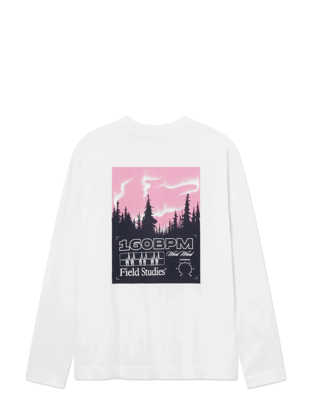 WOOD WOOD - WWRyan 160BPM LS tee 25220 - pikkade varrukatega t-särgid - bright white - 2