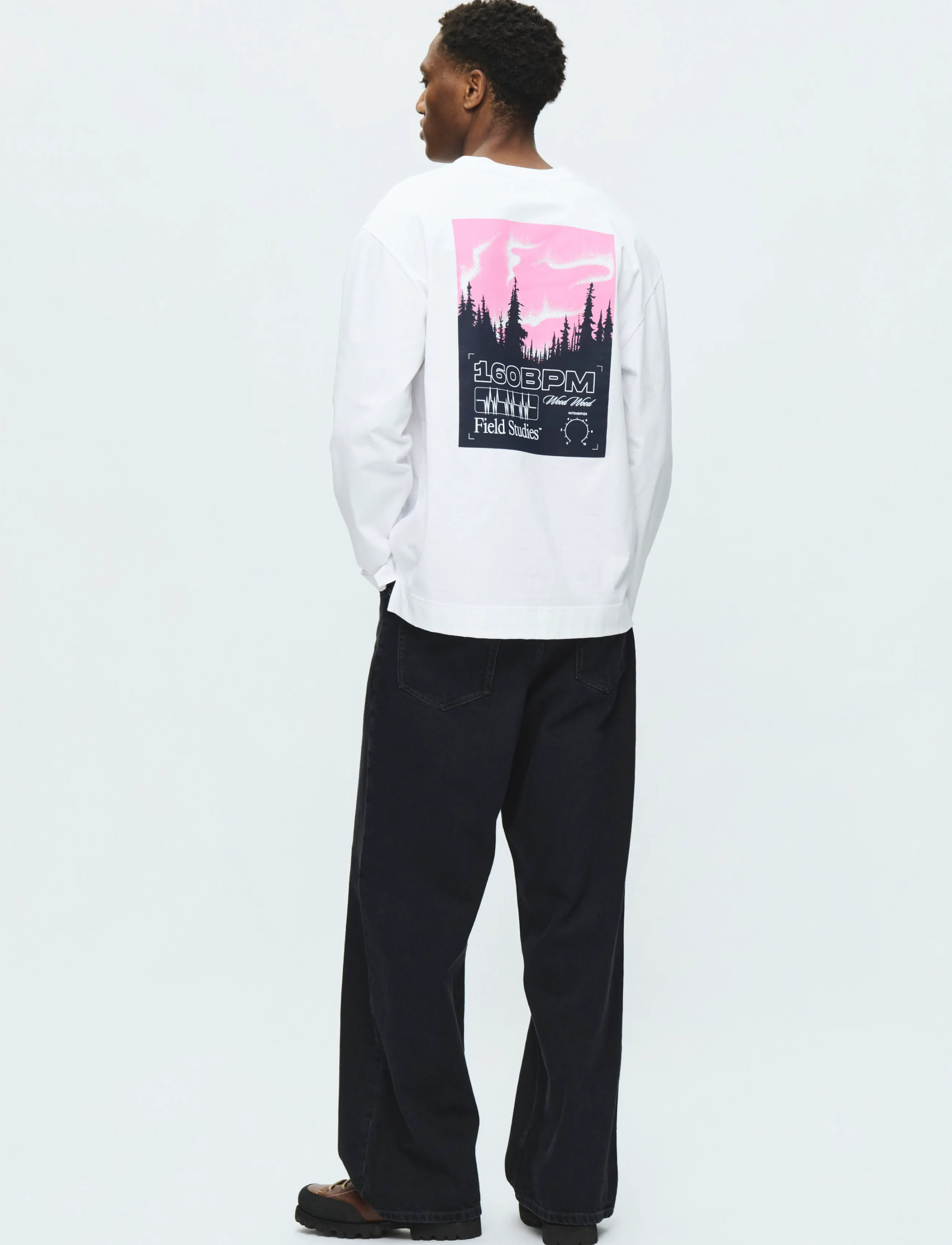 WOOD WOOD - WWRyan 160BPM LS tee 25220 - pikkade varrukatega t-särgid - bright white - 3