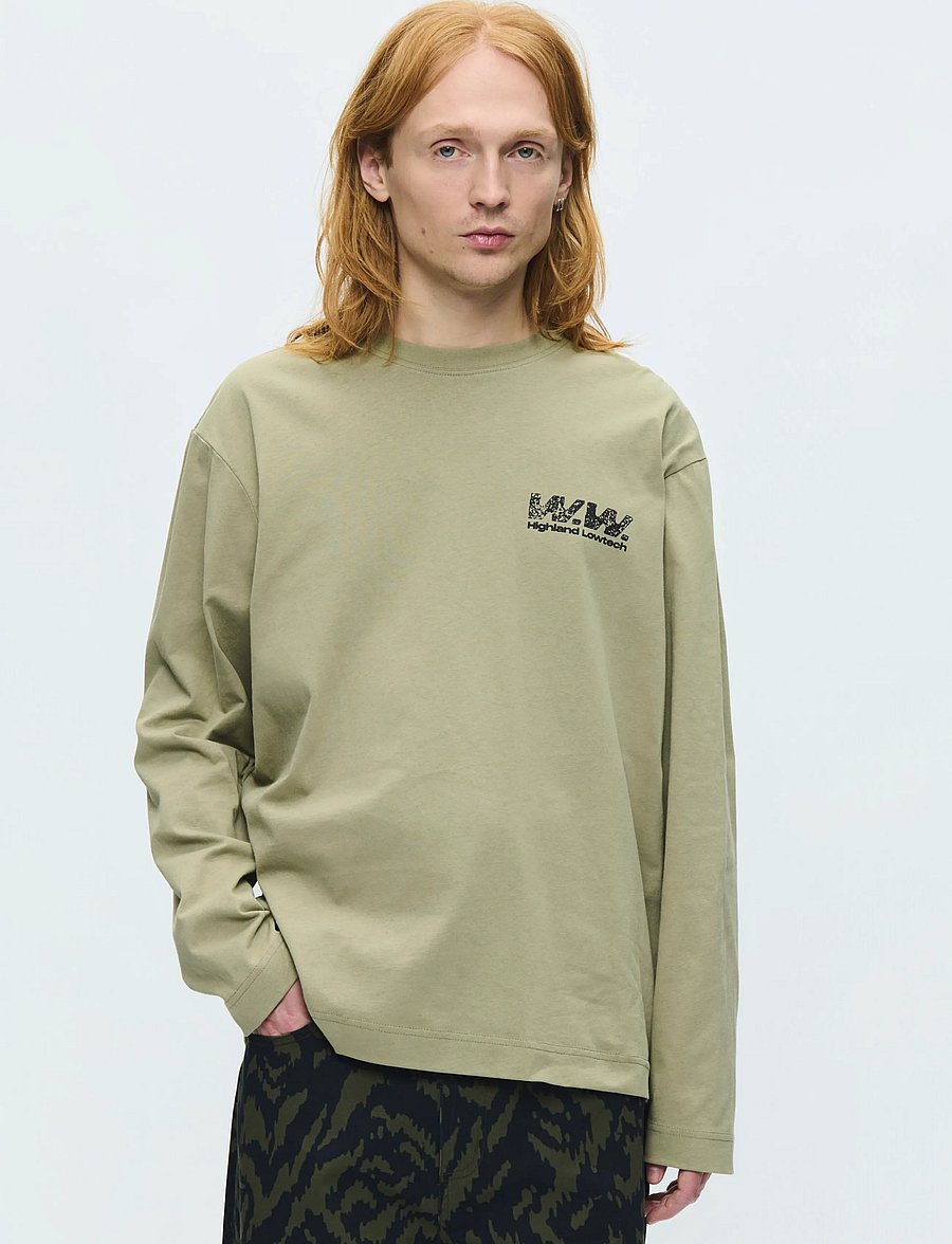 WOOD WOOD - WWRyan 160BPM LS tee 25220 - pikkade varrukatega t-särgid - overland trek - 3