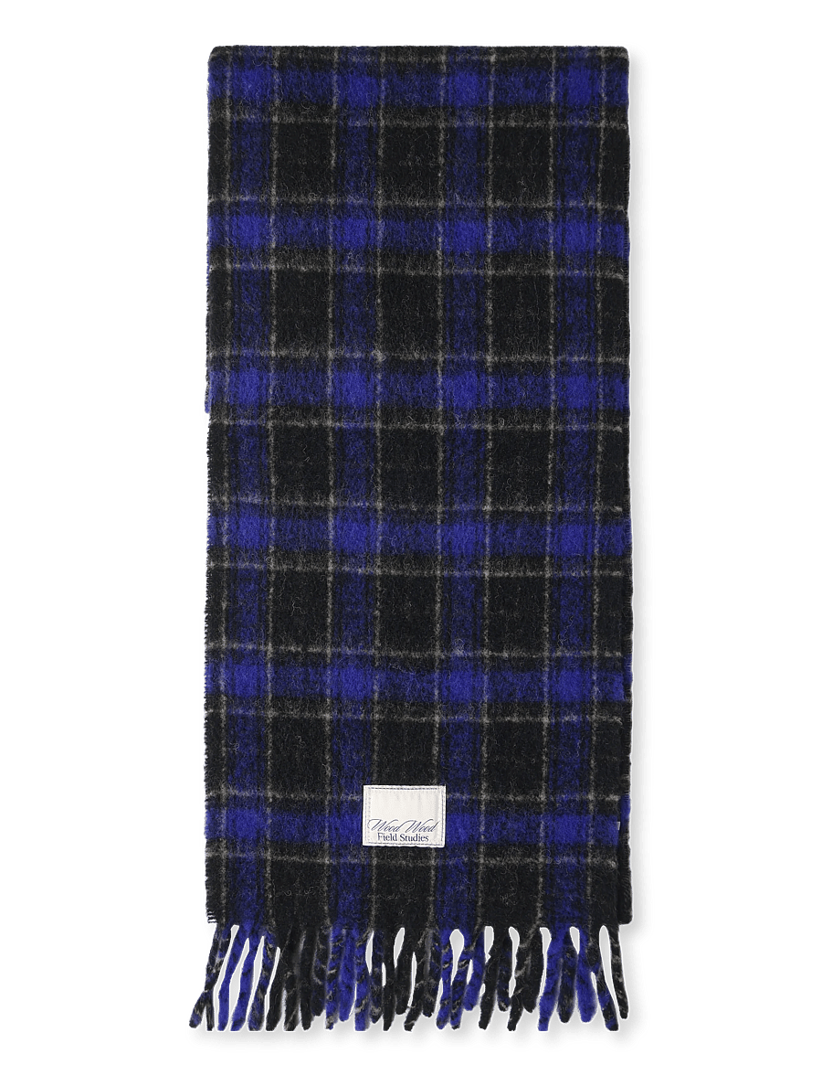 WOOD WOOD - WWMalcolm check scarf 25499 - talvesallid - violet check - 1