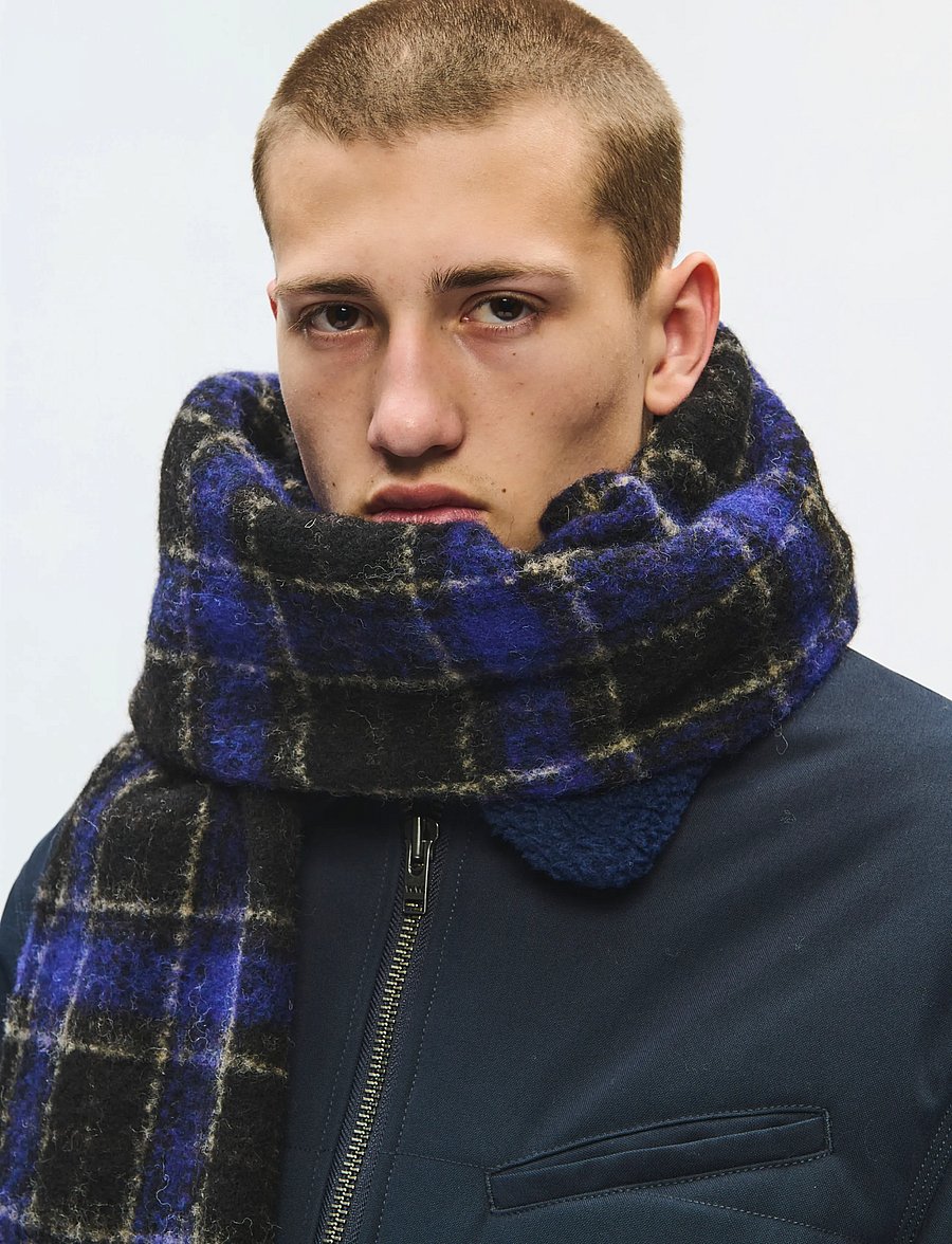 WOOD WOOD - WWMalcolm check scarf 25499 - winterschals - violet check - 0