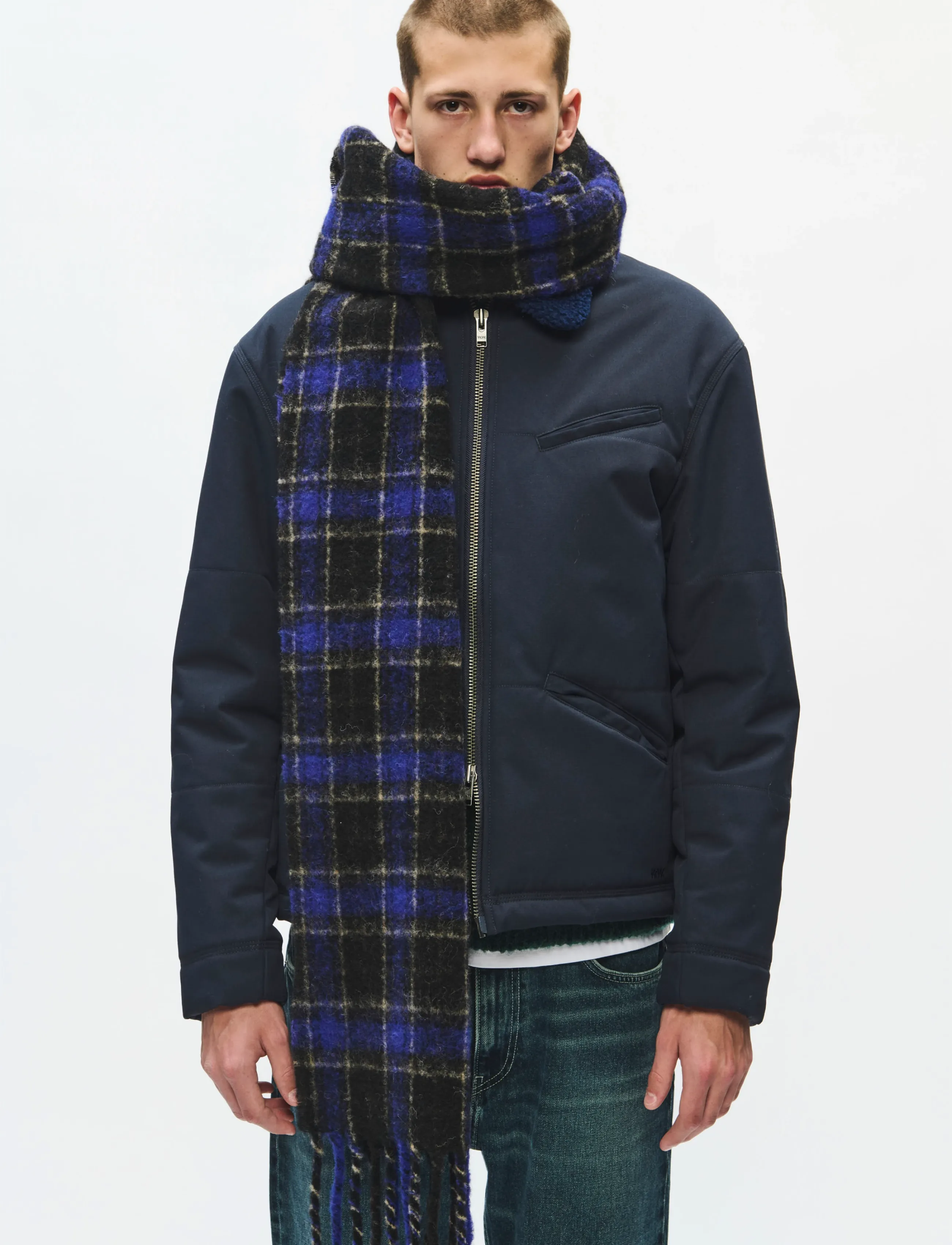 WOOD WOOD - WWMalcolm check scarf 25499 - winterschals - violet check - 2