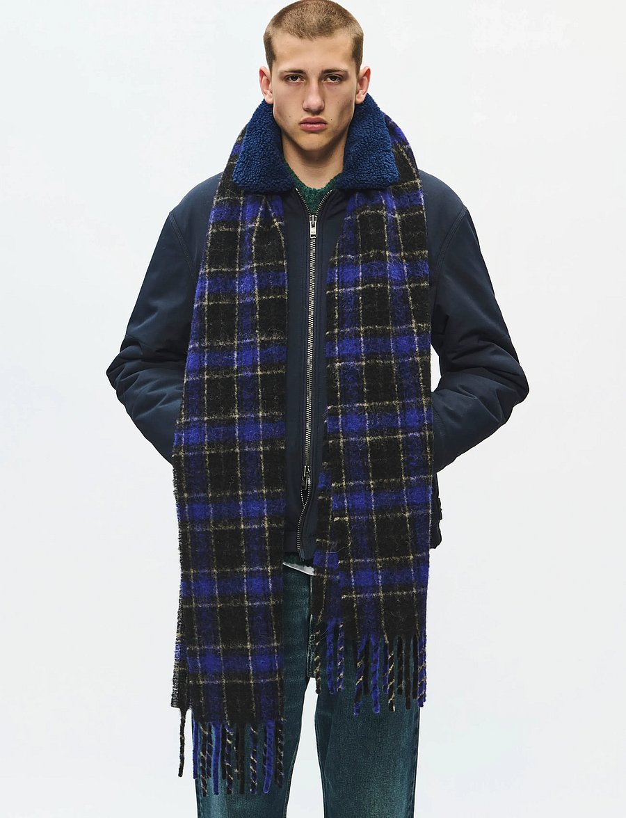 WOOD WOOD - WWMalcolm check scarf 25499 - winterschals - violet check - 3