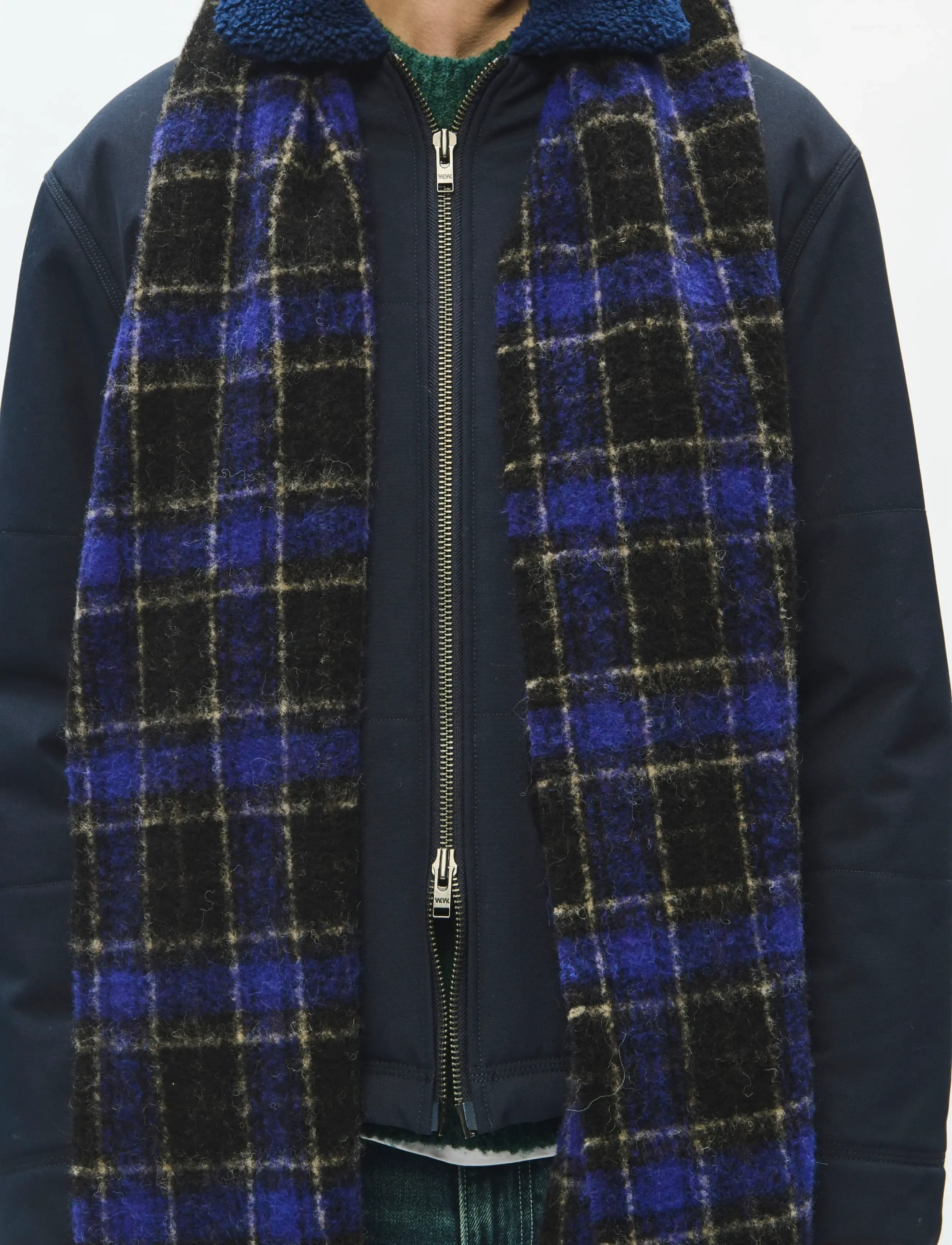 WOOD WOOD - WWMalcolm check scarf 25499 - winterschals - violet check - 4