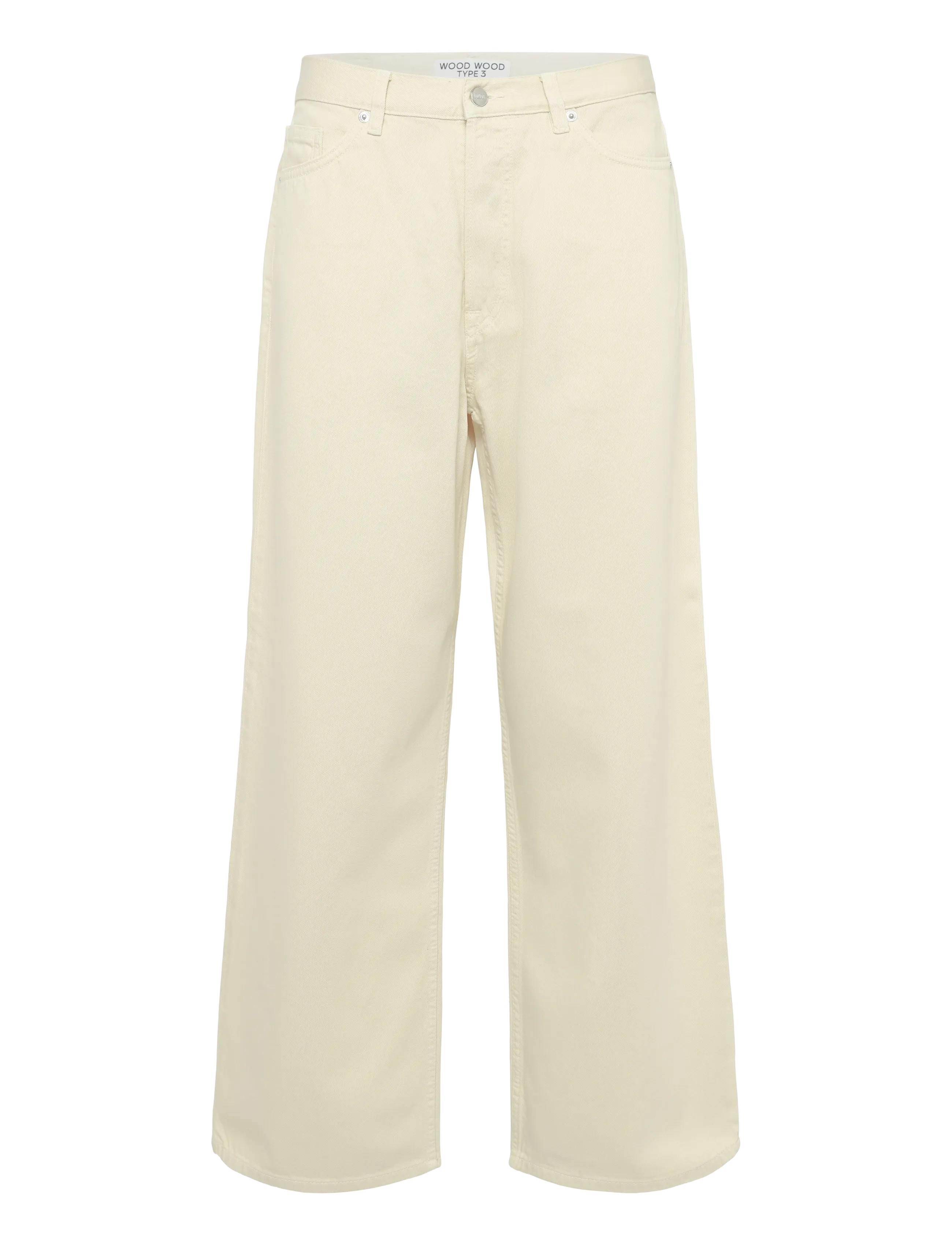 WOOD WOOD Wwtype 3 Jeans 25377, 33 x 34, Cream, Jeans > Afslappede, Herre