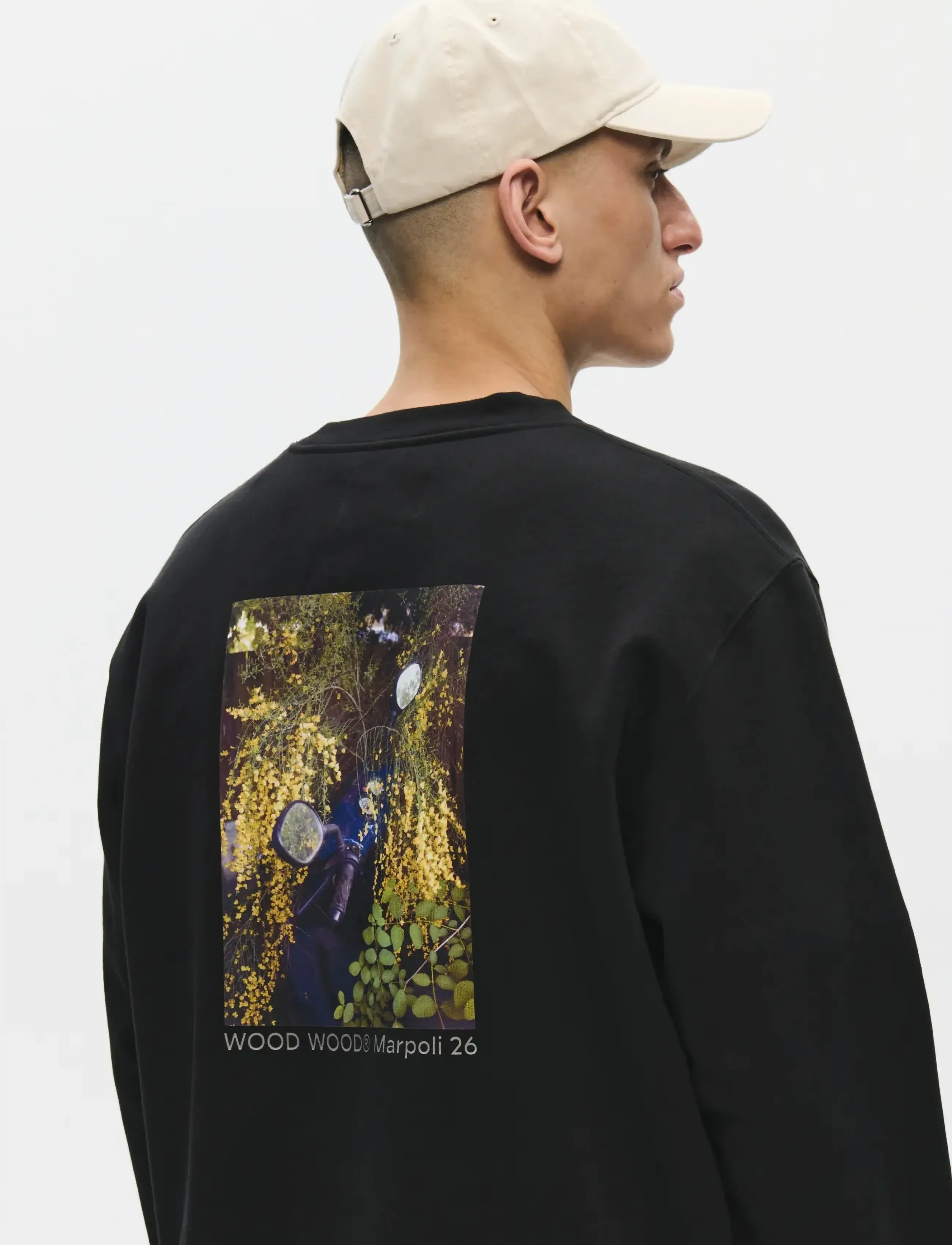 WOOD WOOD WWColter scooter crew 25217 - Klær - BLACK / black