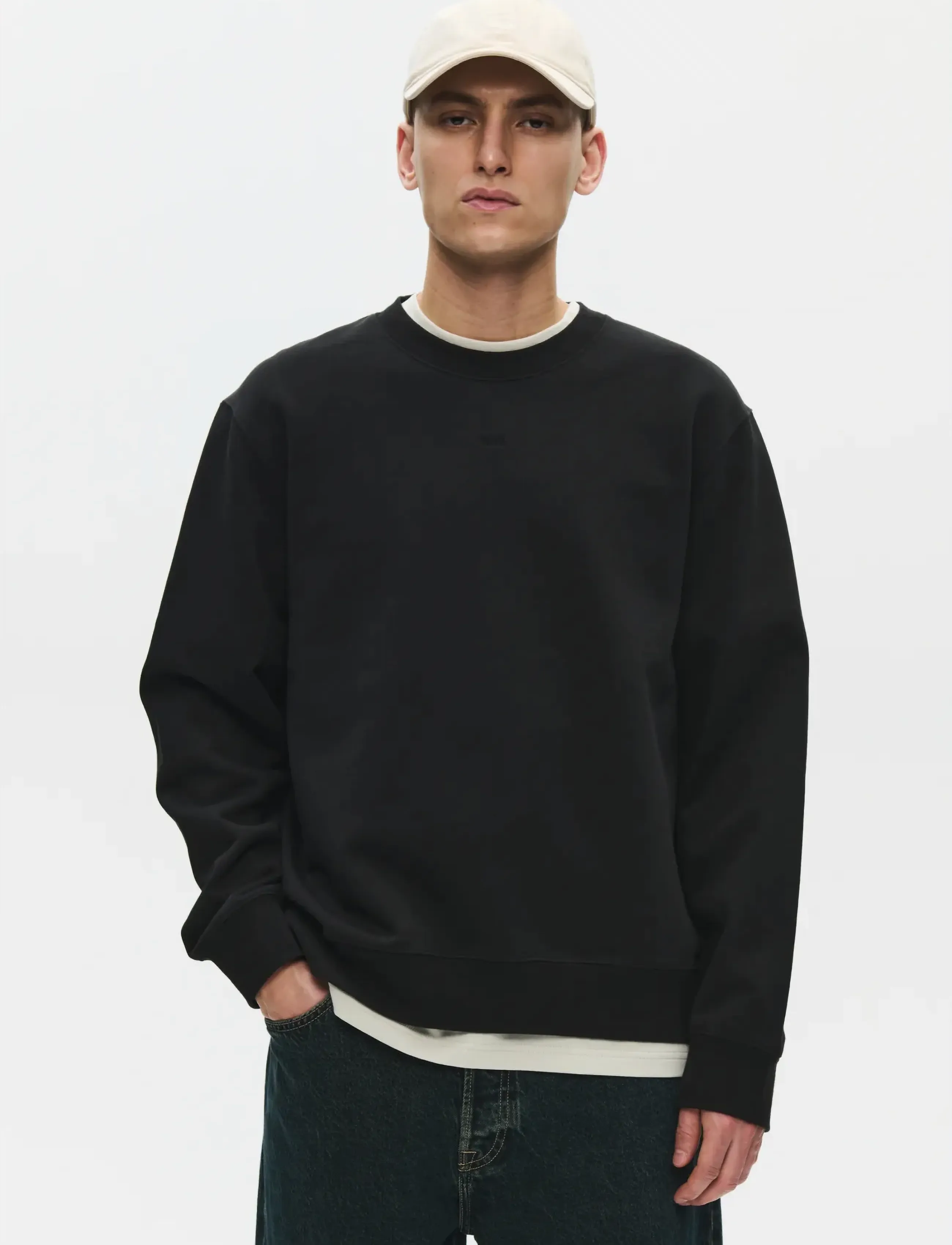 WOOD WOOD - WWColter scooter crew 25217 - shop efter stil - black - 3