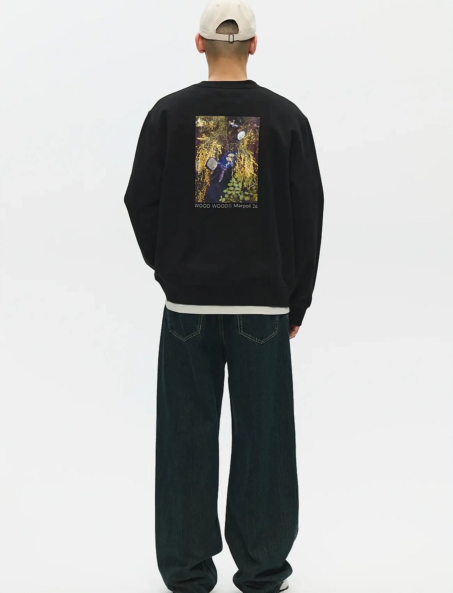 WOOD WOOD - WWColter scooter crew 25217 - dressipluusid - black - 5