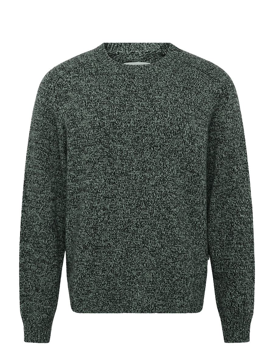 WOOD WOOD - WWCay crew neck 25514 - Ümara kaelusega - basil melange - 1