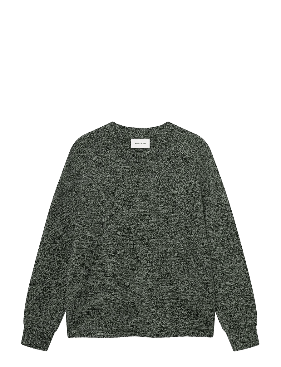 WOOD WOOD - WWCay crew neck 25514 - basil melange - 1