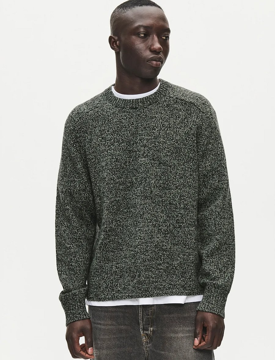 WOOD WOOD - WWCay crew neck 25514 - basil melange - 0