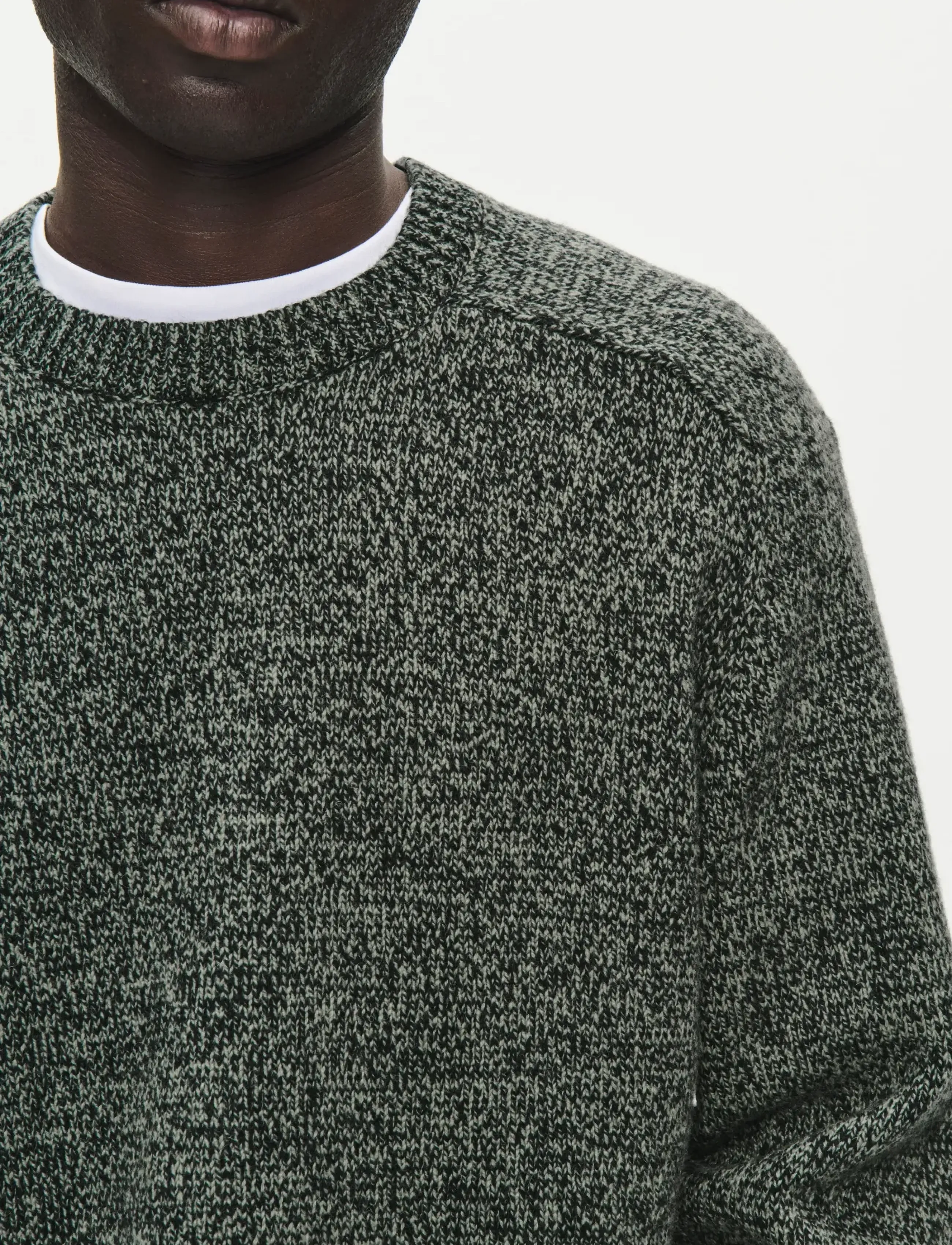 WOOD WOOD - WWCay crew neck 25514 - basil melange - 2