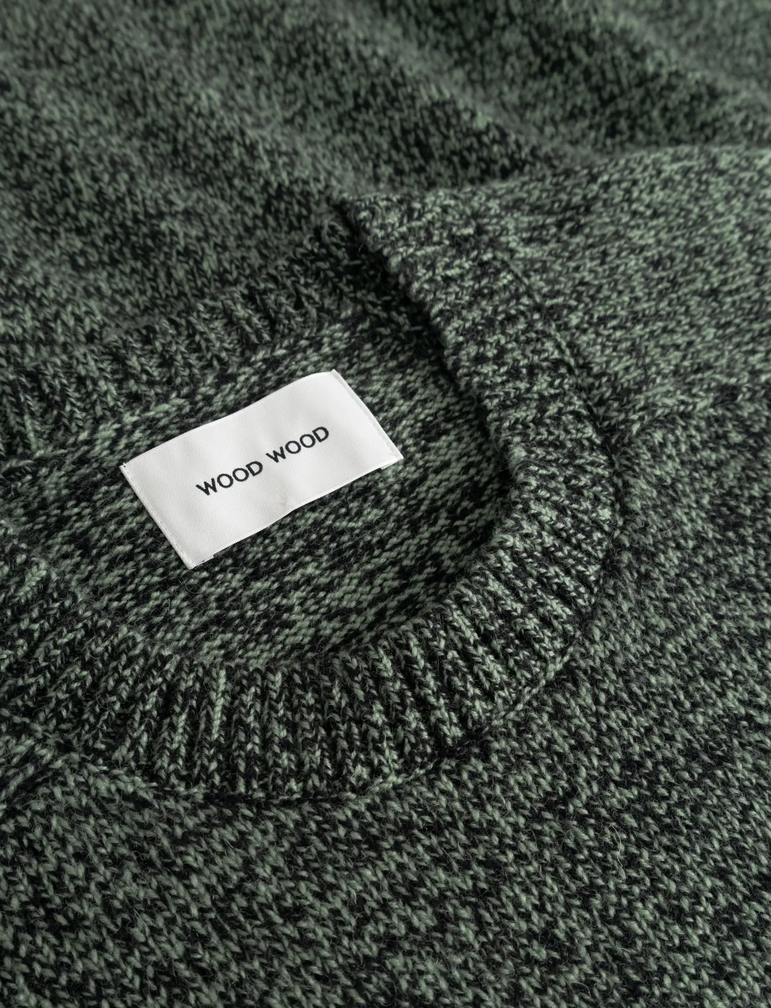 WOOD WOOD - WWCay crew neck 25514 - basil melange - 5