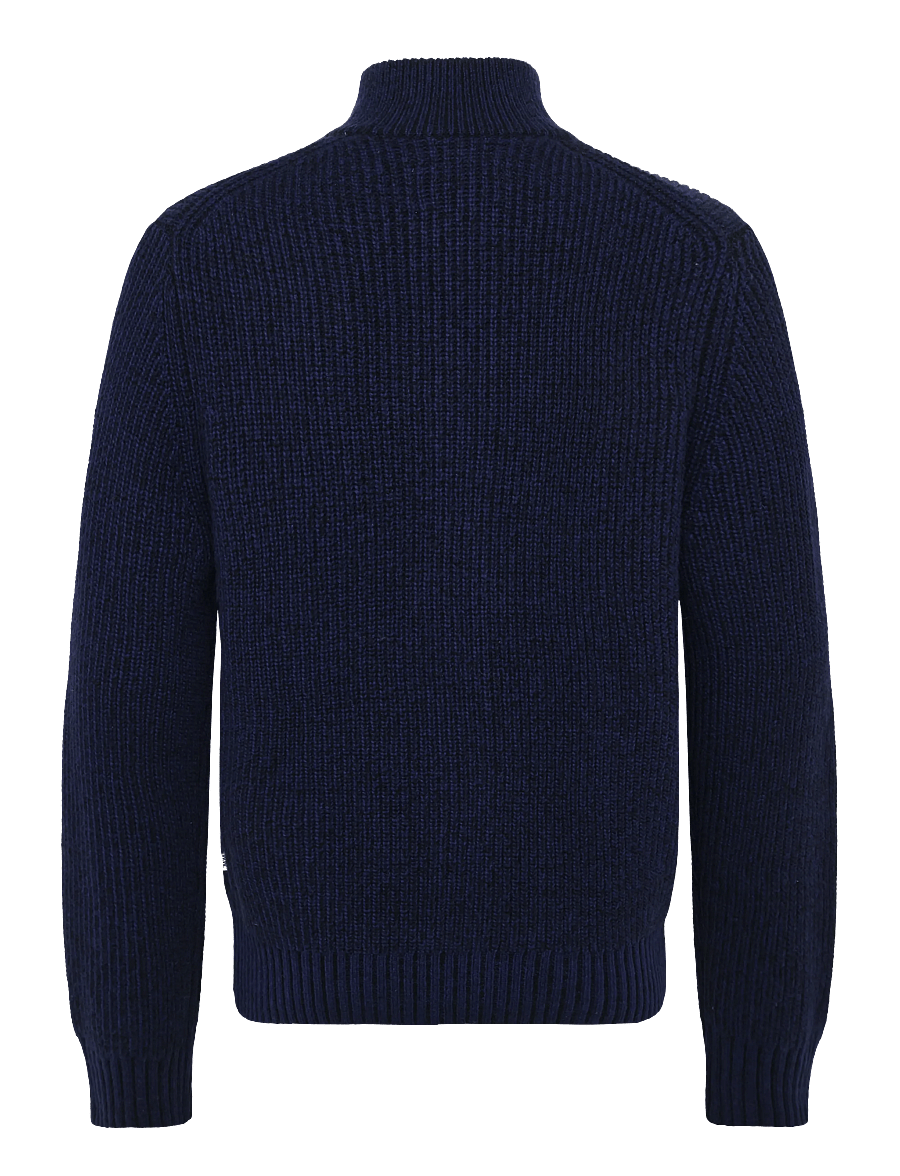 WOOD WOOD - WWCay zipper 25514 - pullover mit durchgehendem reißverschluss - ocean cavern melange - 2