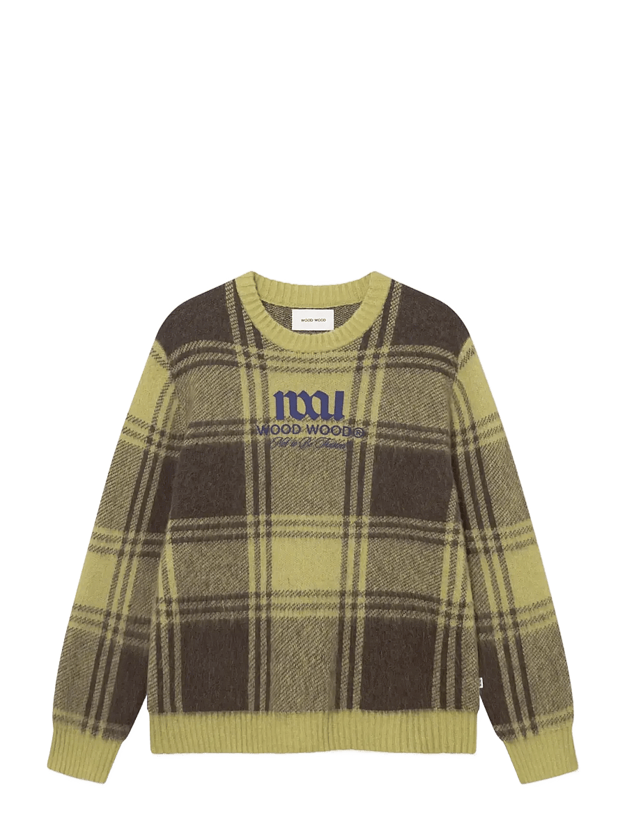 WOOD WOOD - WWVig crew neck 25192 - delicioso check - 1