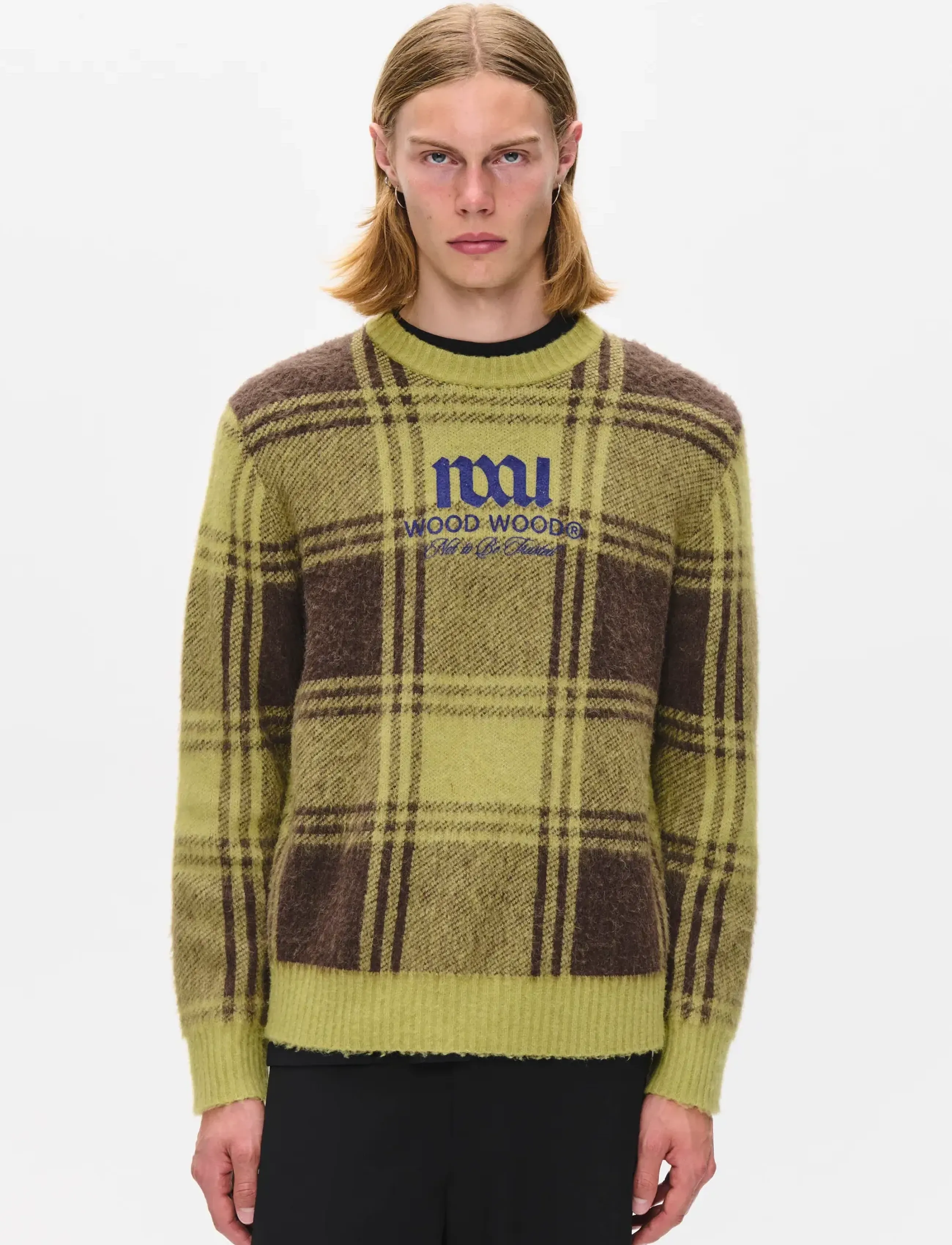 WOOD WOOD - WWVig crew neck 25192 - delicioso check - 0