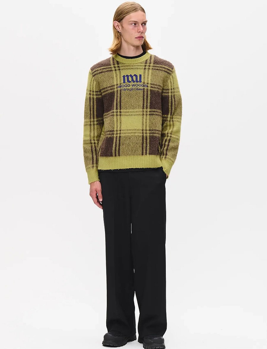 WOOD WOOD - WWVig crew neck 25192 - delicioso check - 2