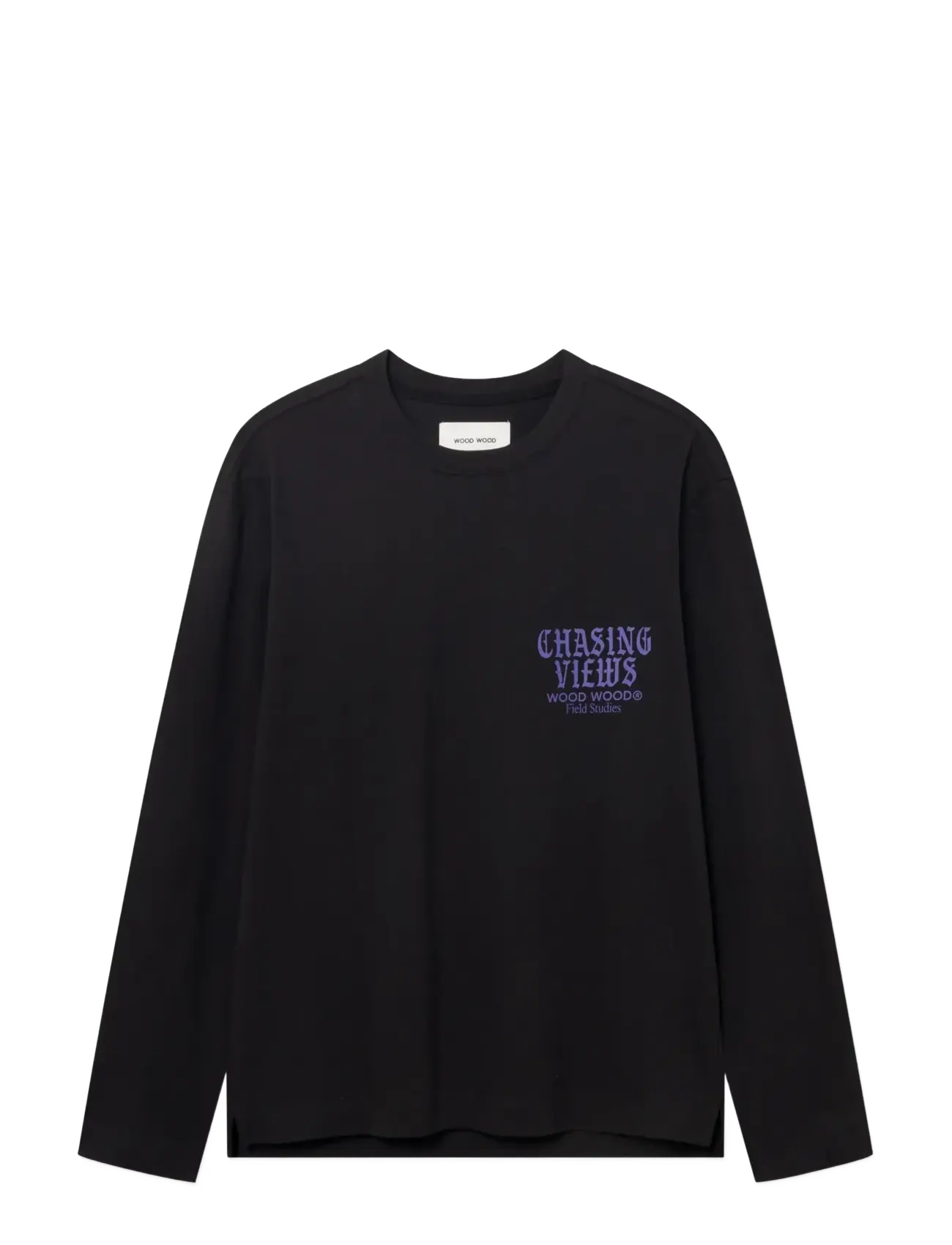 WOOD WOOD - WWRyan flares ls tee 25530 - meteorite - 1