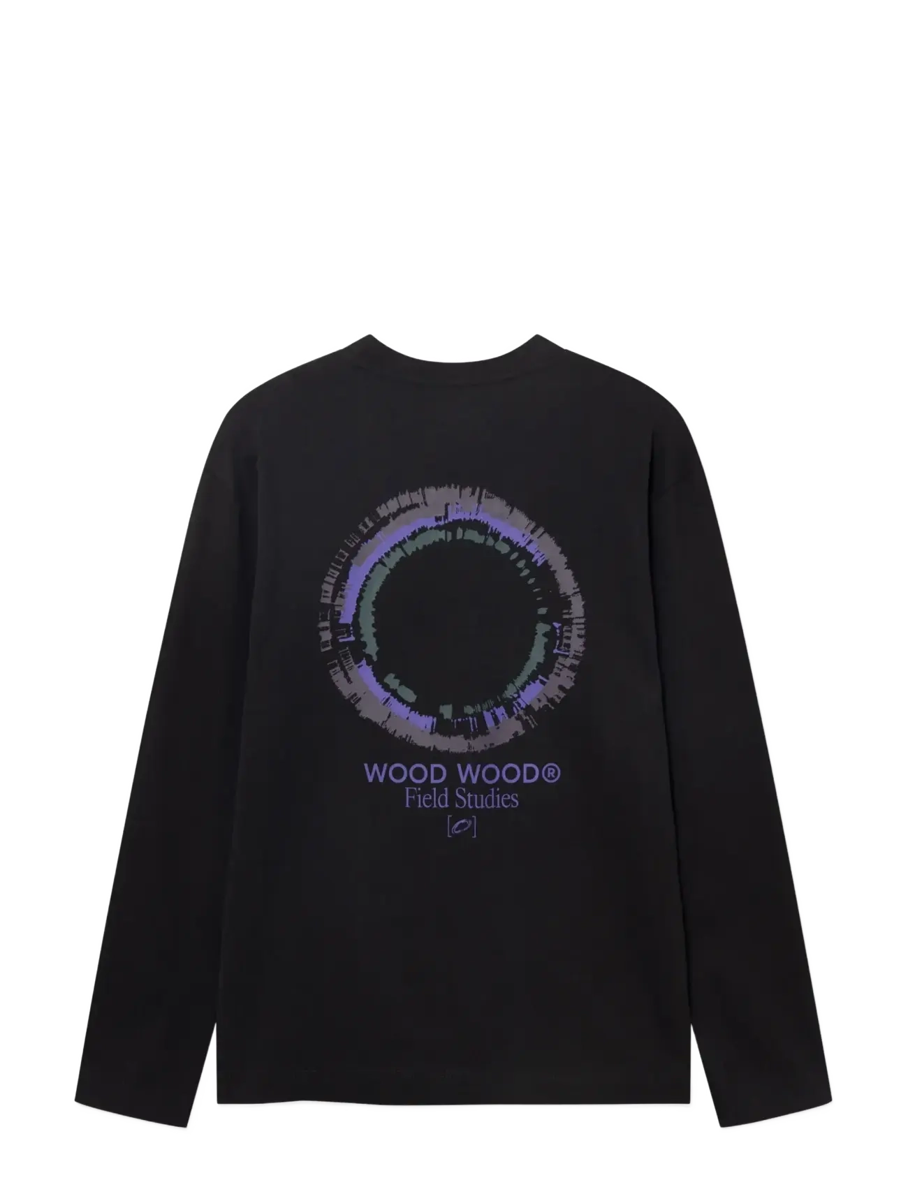 WOOD WOOD - WWRyan flares ls tee 25530 - meteorite - 2