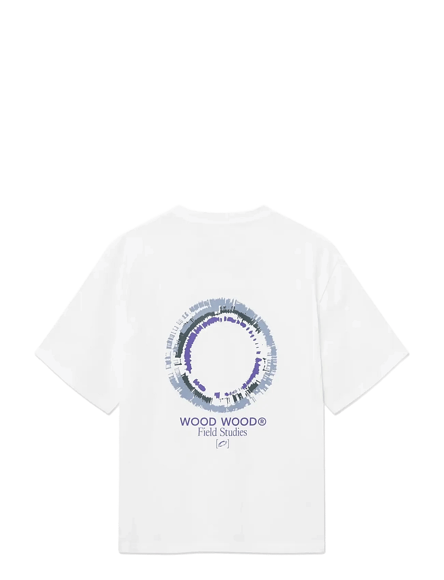 WOOD WOOD - WWGary flares tee 25530 - bright white - 2