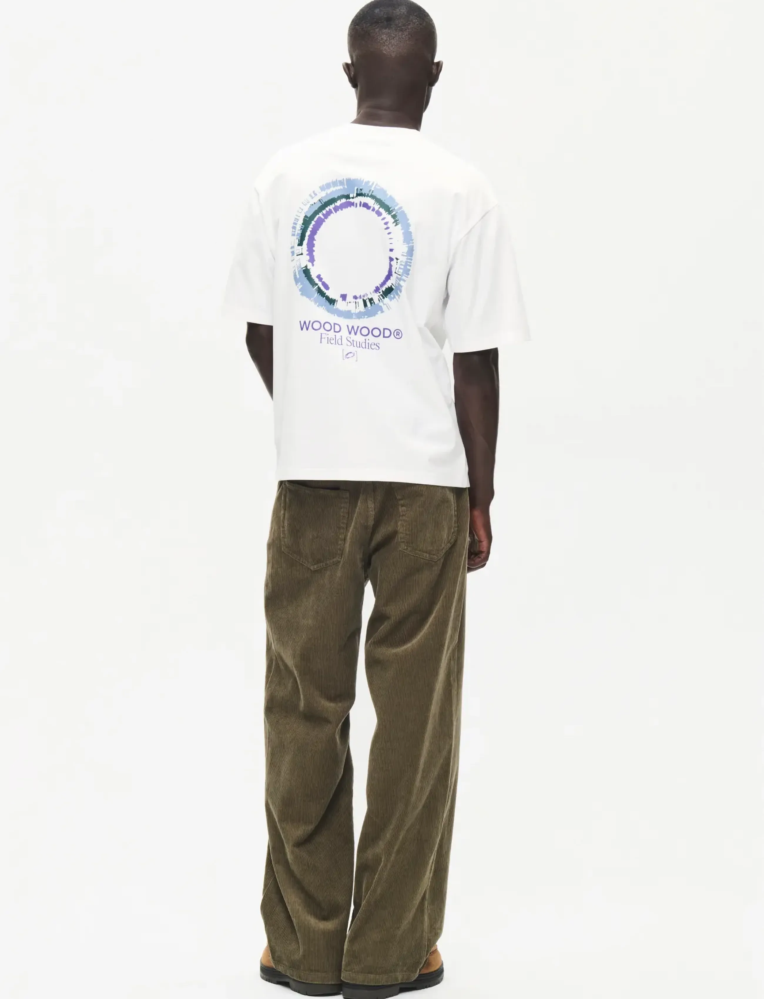 WOOD WOOD - WWGary flares tee 25530 - bright white - 3