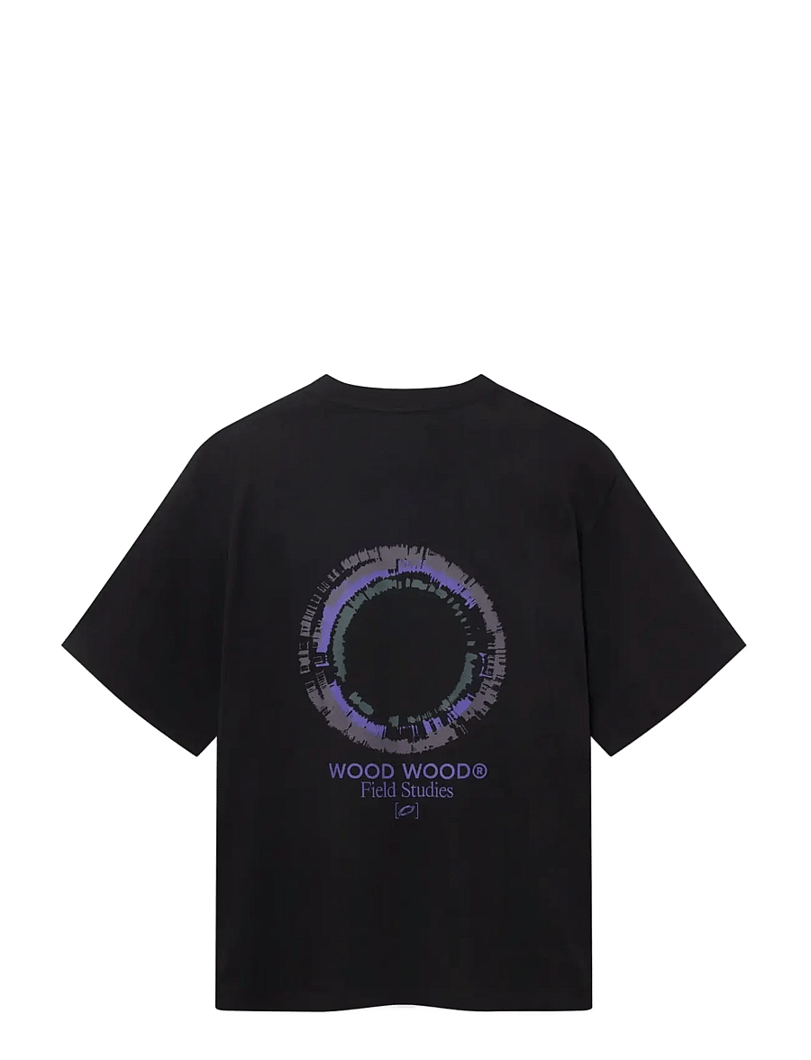 WOOD WOOD - WWGary flares tee 25530 - short-sleeved t-shirts - meteorite - 2