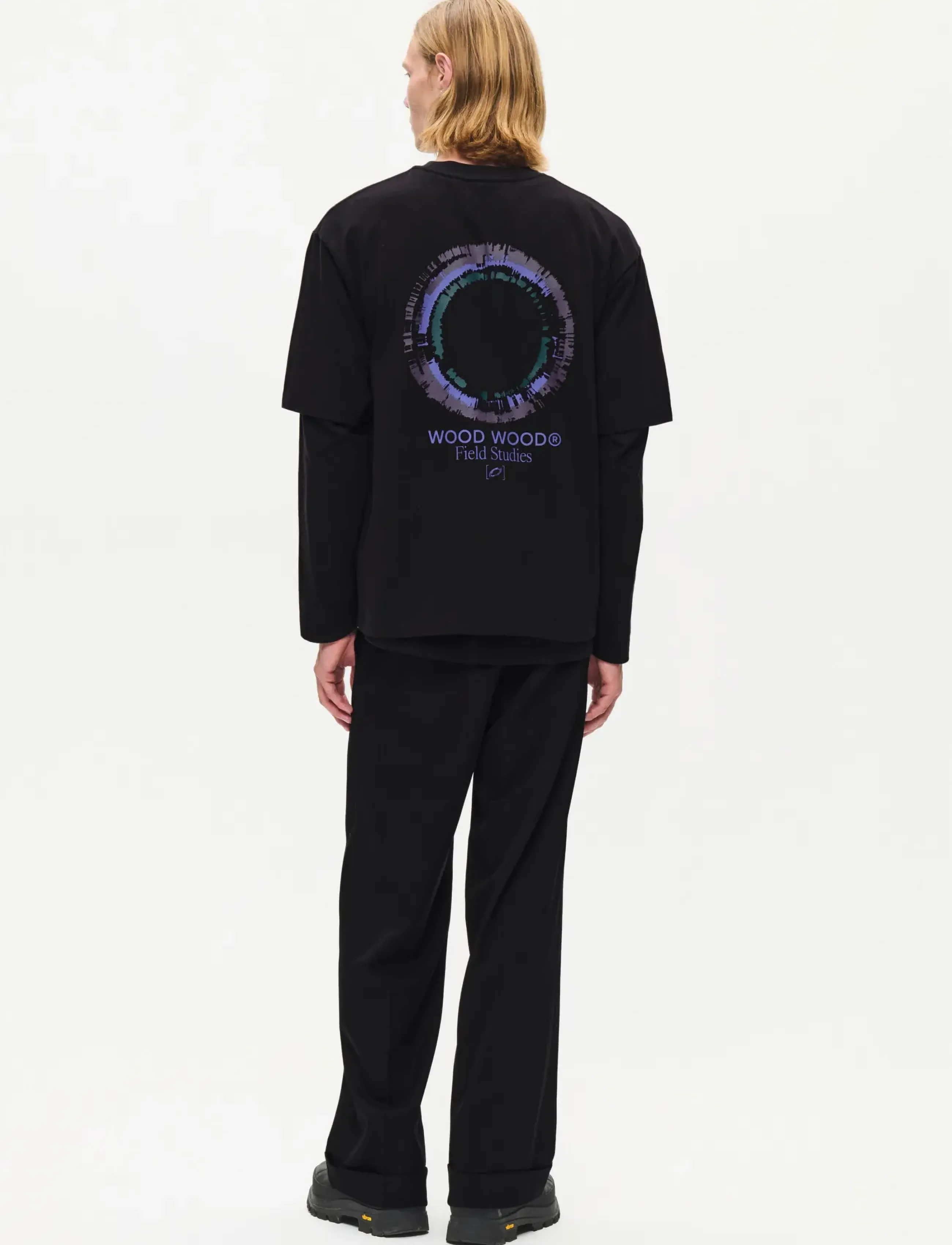 WOOD WOOD - WWGary flares tee 25530 - short-sleeved t-shirts - meteorite - 5