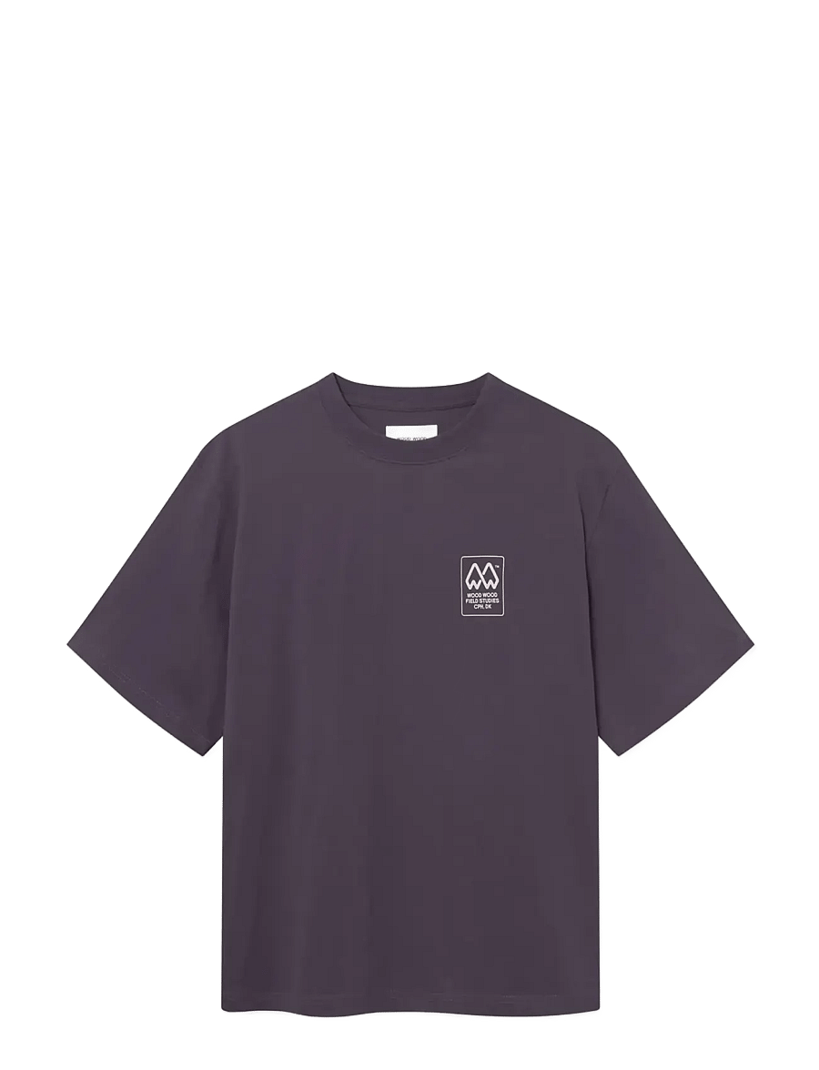 WOOD WOOD - WWGary peak tee 25539 - kurzärmelige t-shirts - sweet grape - 1