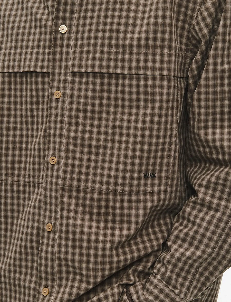 WOOD WOOD - WWCarter shirt 25391 - striped shirts - crocodile check - 4