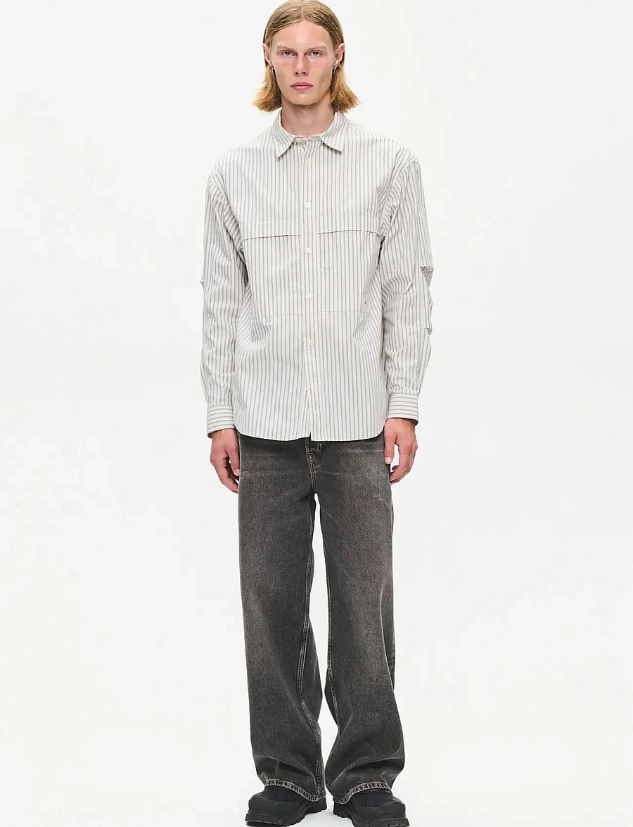 WOOD WOOD - WWCarter shirt 25391 - gestreifte hemden - silver birch stripe - 2