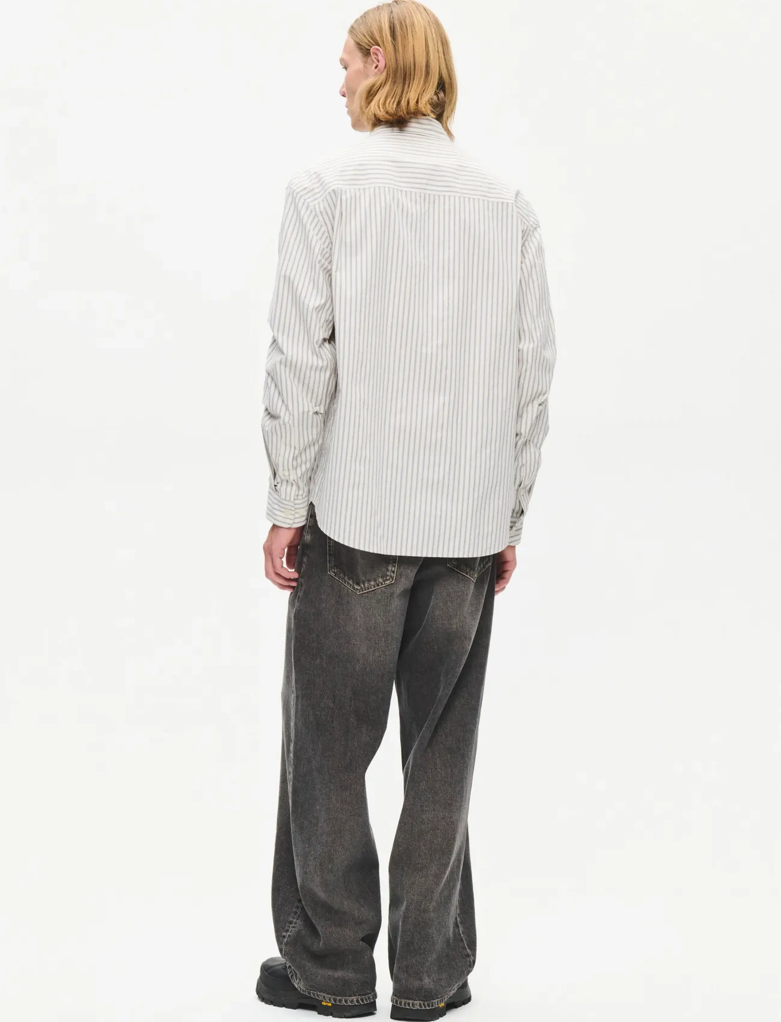 WOOD WOOD - WWCarter shirt 25391 - gestreifte hemden - silver birch stripe - 3