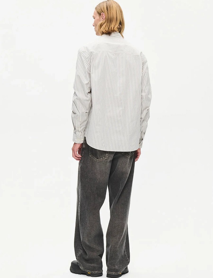 WOOD WOOD - WWCarter shirt 25391 - gestreifte hemden - silver birch stripe - 3