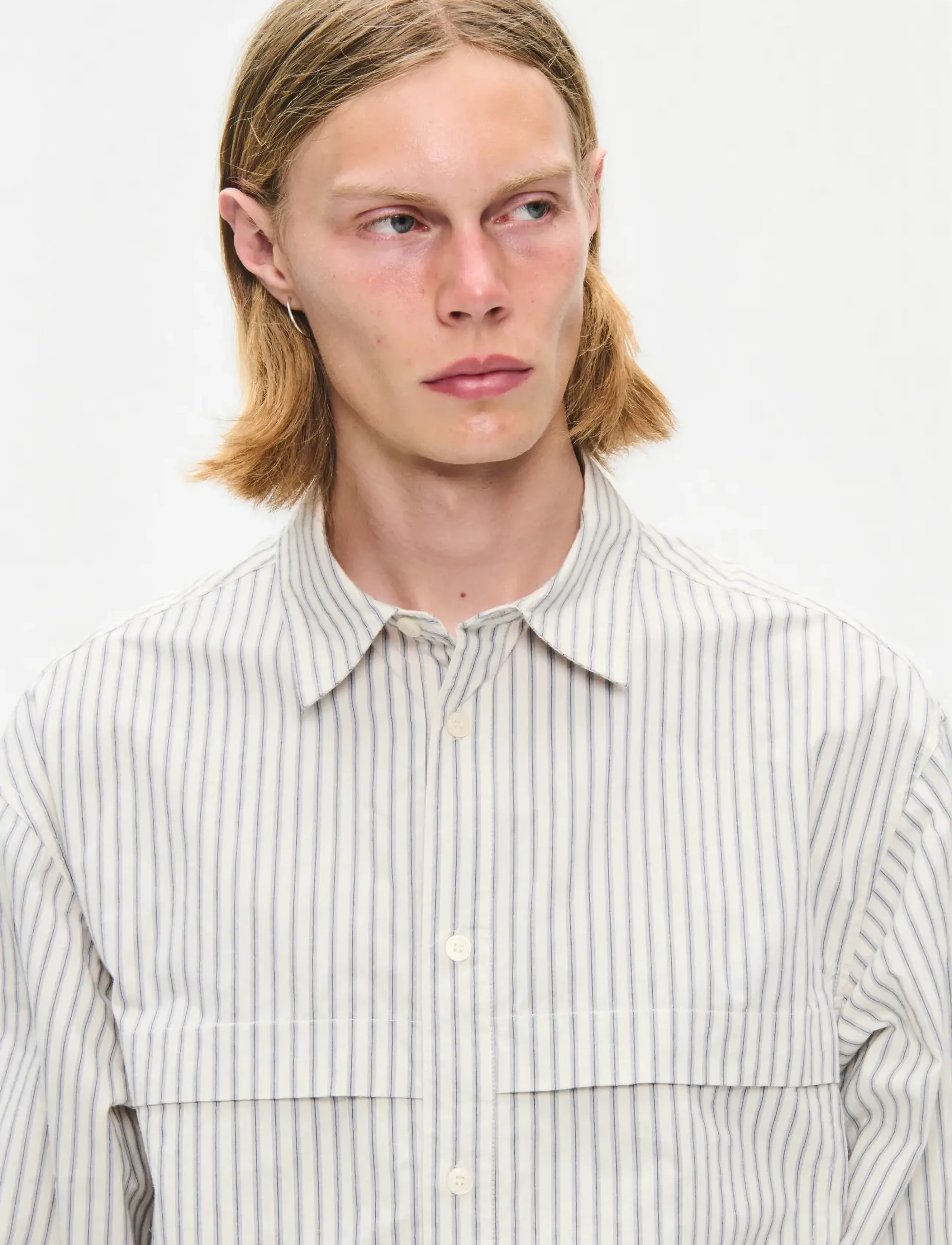 WOOD WOOD - WWCarter shirt 25391 - gestreifte hemden - silver birch stripe - 4