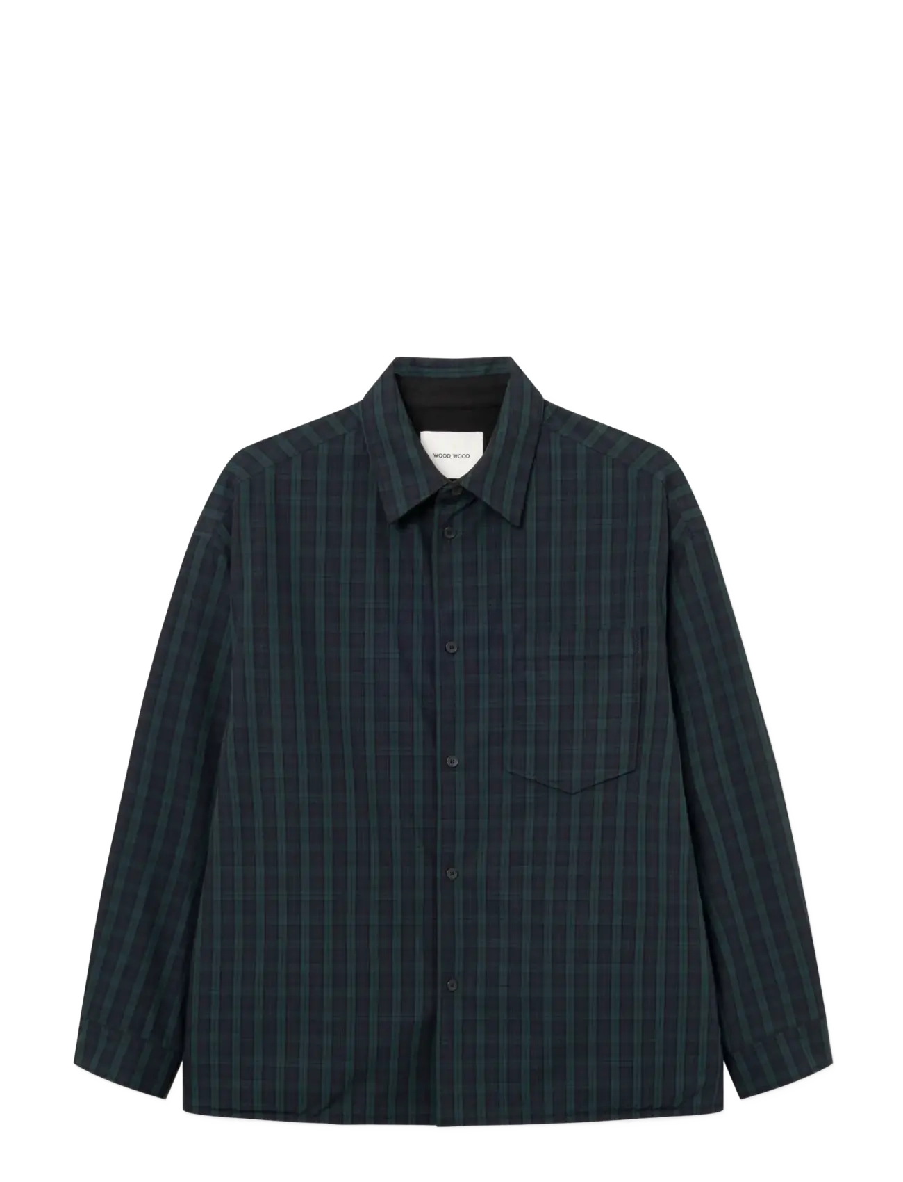 WOOD WOOD WWKamse shirt jacket 25540 - WOOD WOOD - OCEAN CAVERN CHECK / navy