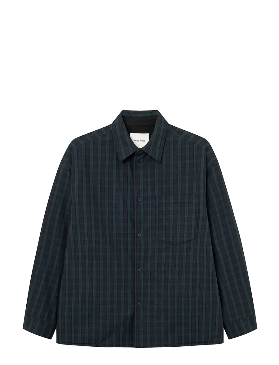 WOOD WOOD - WWKamse shirt jacket 25540 - herbstjacken - ocean cavern check - 1