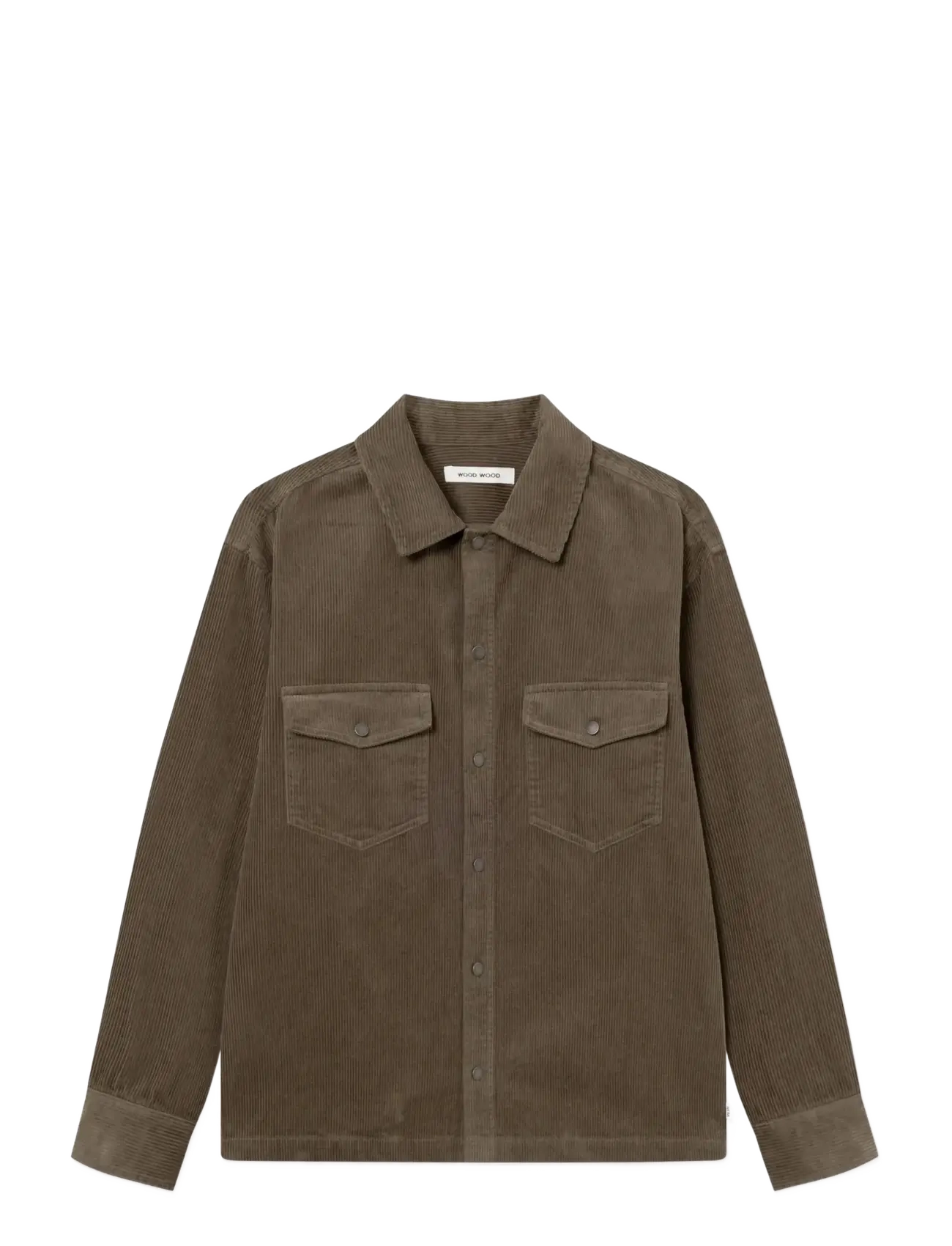 WOOD WOOD WWDavid overshirt 25258 - WOOD WOOD - CROCODILE / khaki/green