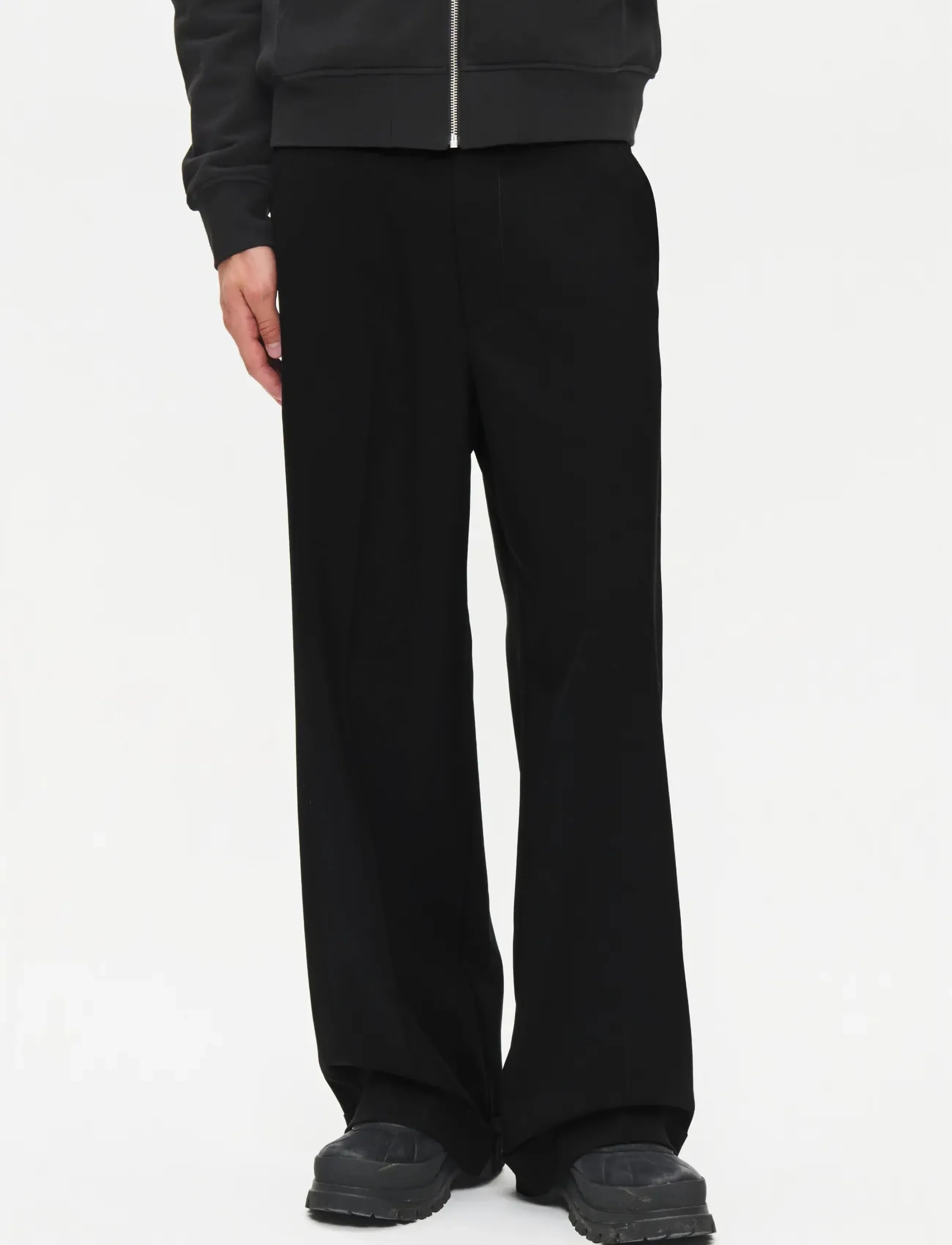WOOD WOOD WWLuca trousers 25458 - Casual byxor - BLACK / black