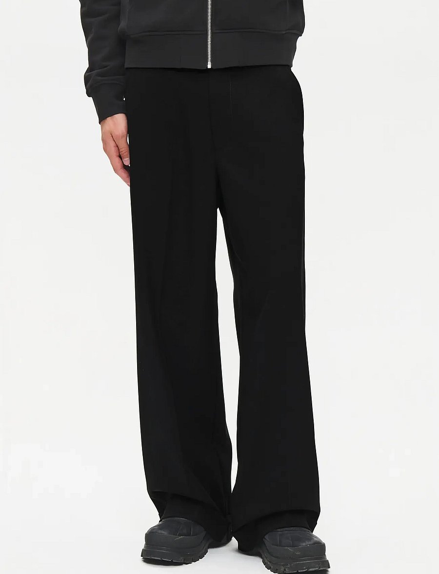 WOOD WOOD - WWLuca trousers 25458 - casual byxor - black - 0