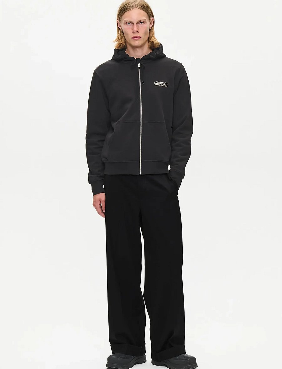WOOD WOOD - WWLuca trousers 25458 - casual byxor - black - 2