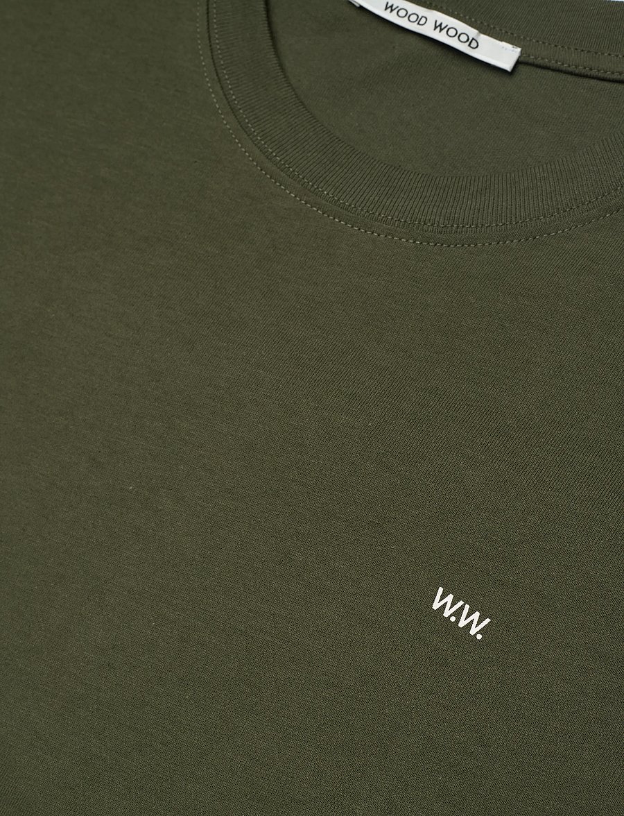 WOOD WOOD - WWEssential Sami Tshirt - kortärmade t-shirts - deep depths - 3
