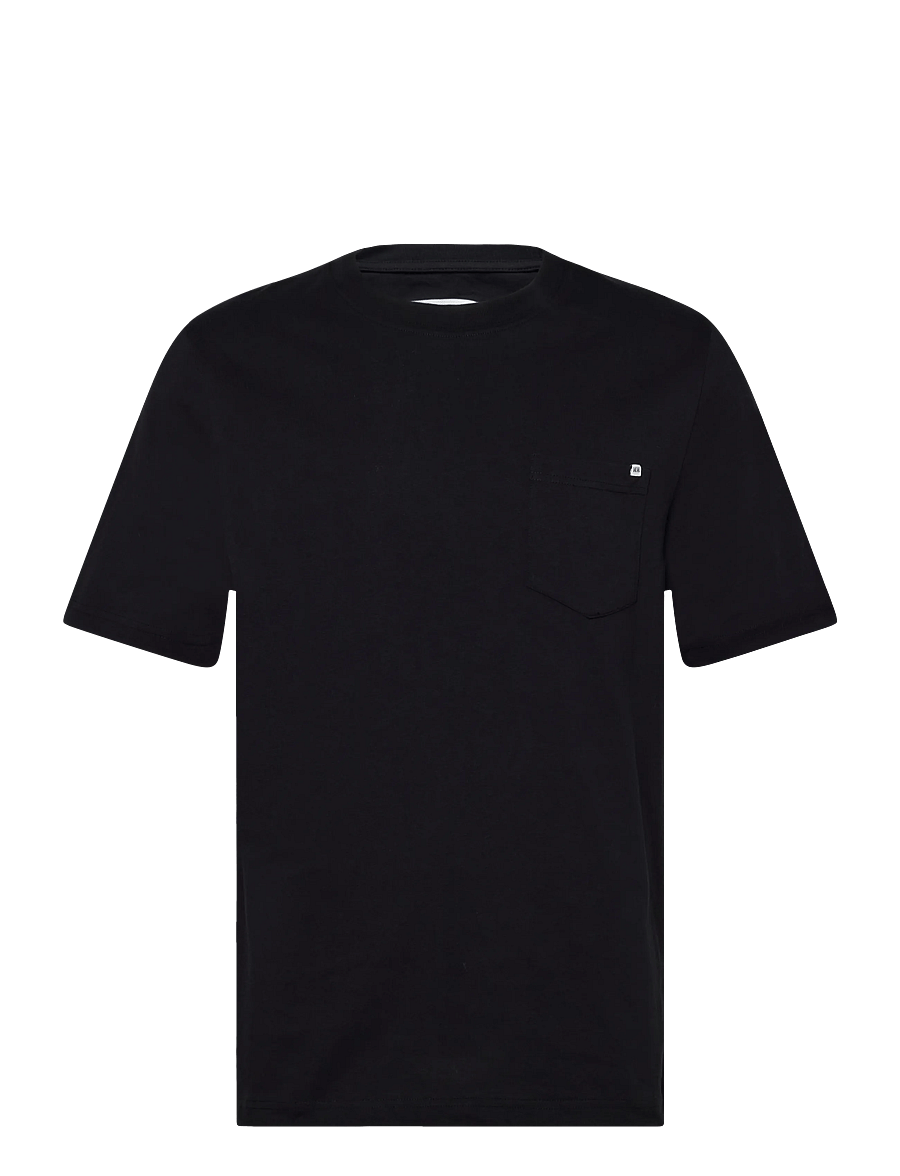 WOOD WOOD - WWBobby pocket tee 25220 - kurzärmelige t-shirts - black - 1