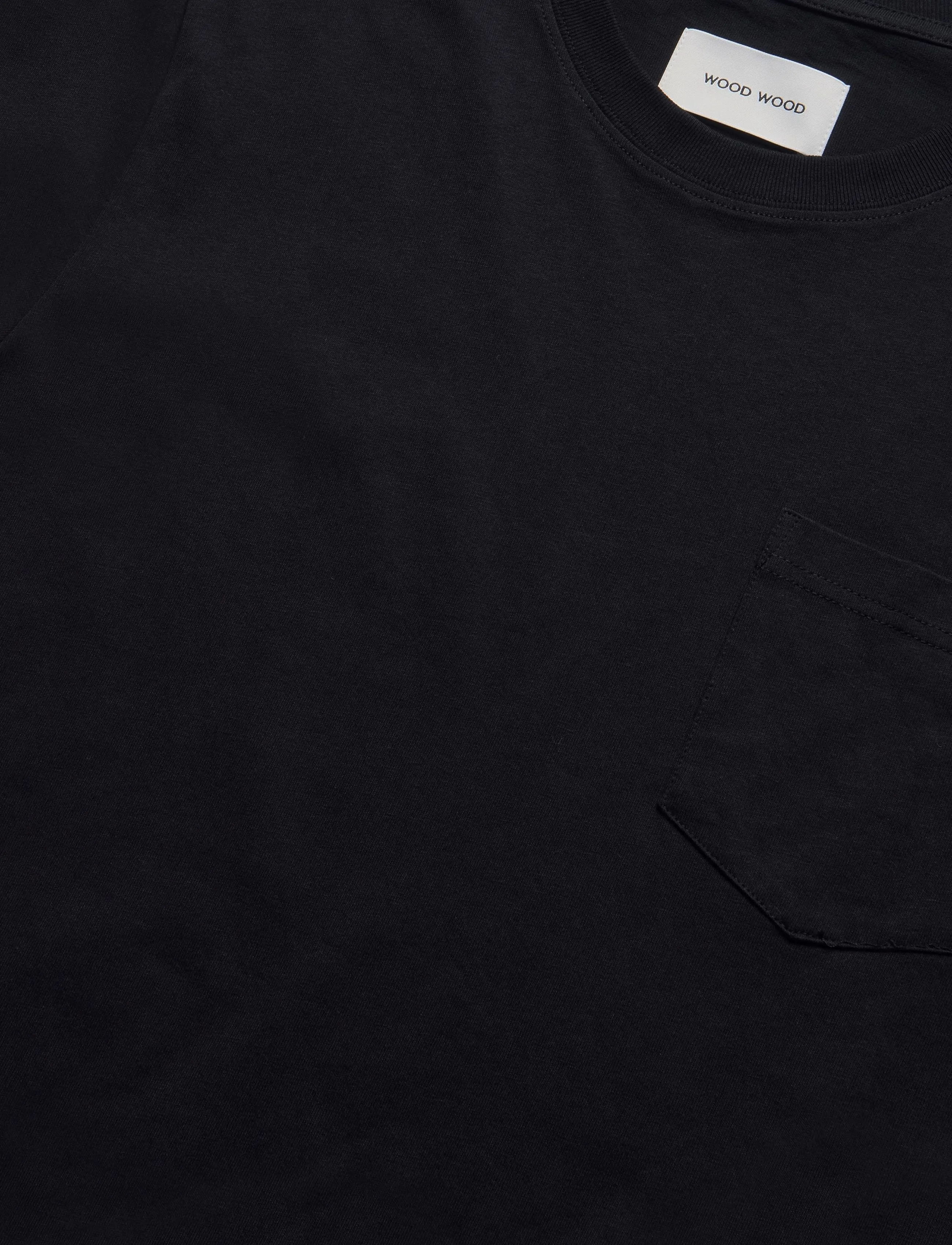 WOOD WOOD - WWBobby pocket tee 25220 - kurzärmelige t-shirts - black - 3